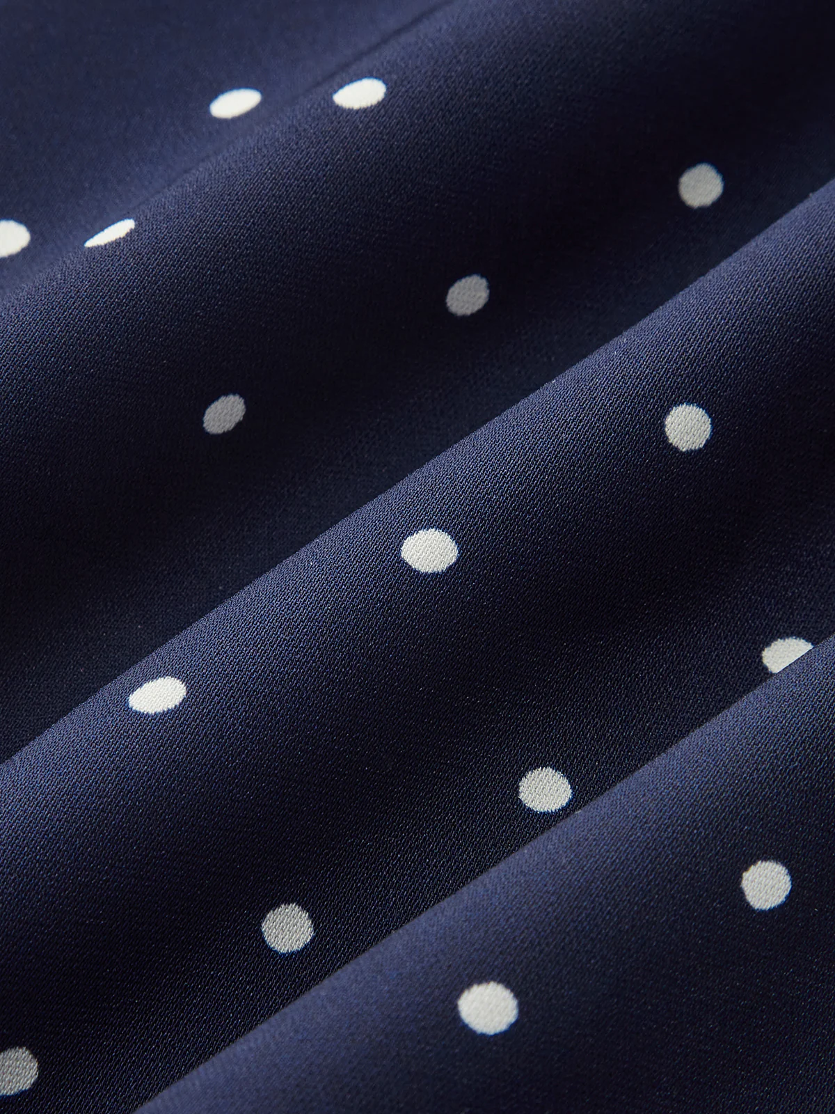Keyhole Neckline Polka Dot Mini Dress - Image 4