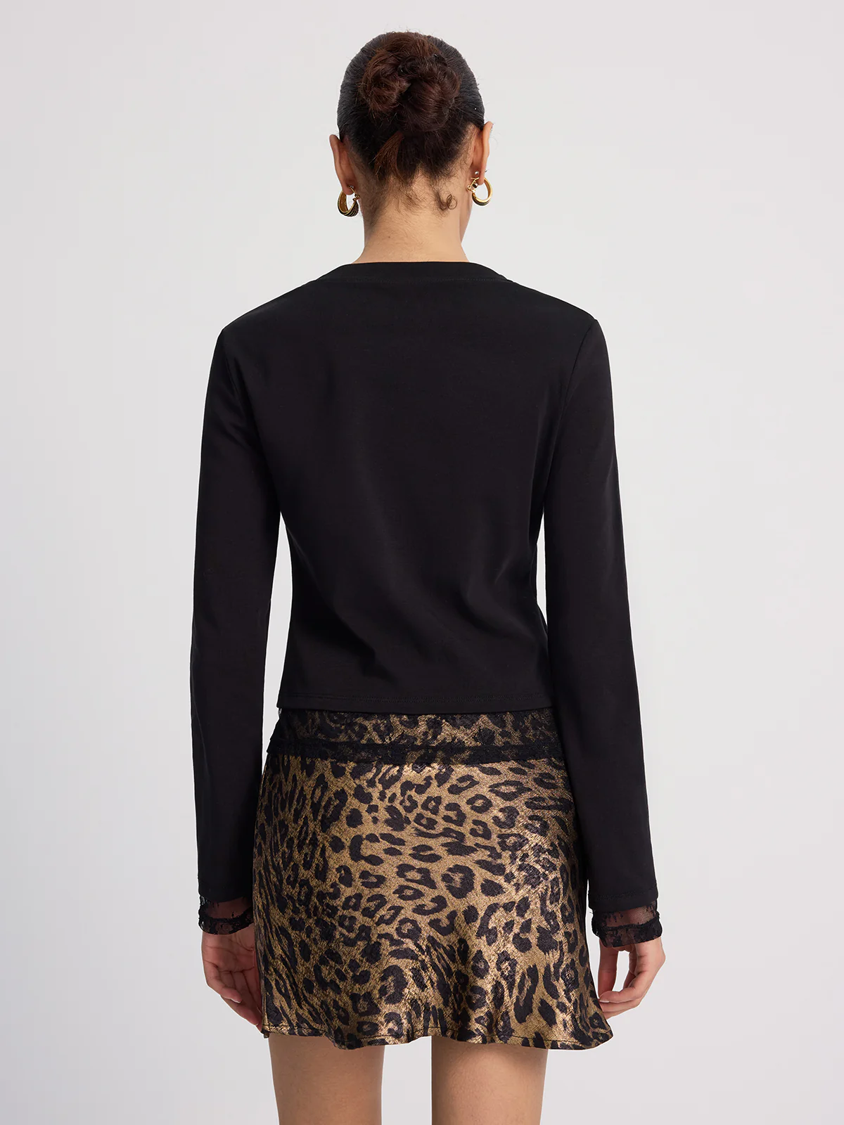 Lace-Inset Button Blazer - Image 6