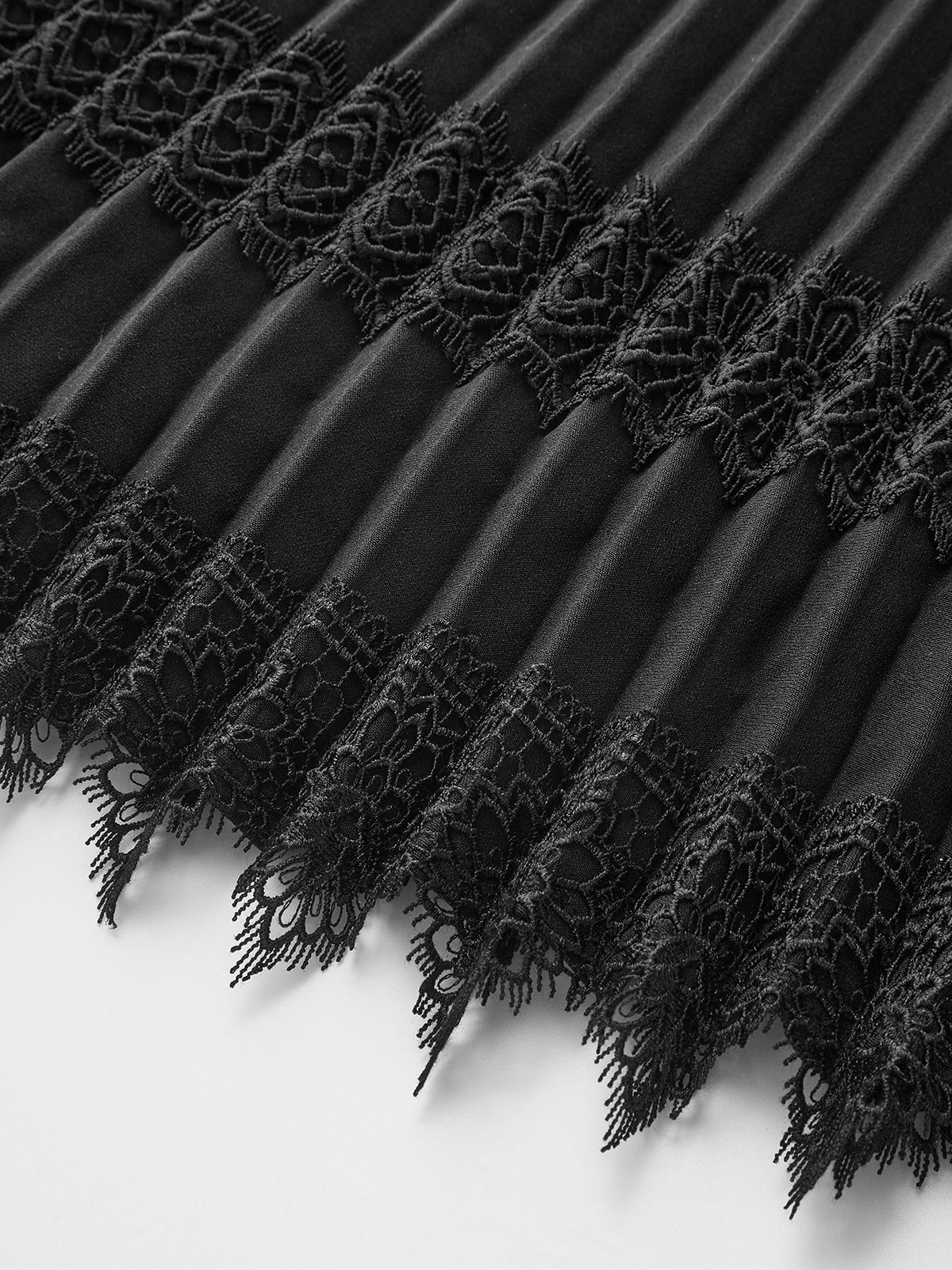 Lace Trim Pleated Sleeveless - Image 4