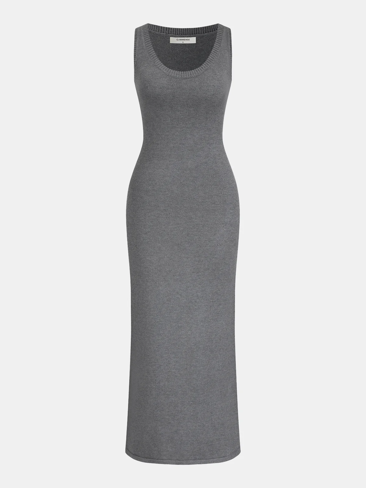 Layered Knit Maxi Dress Set with Balloon Sleeves - Image 3