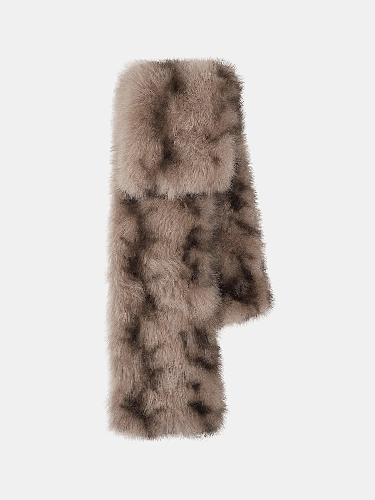 Leopard-Print Faux Fur Scarf - Image 2