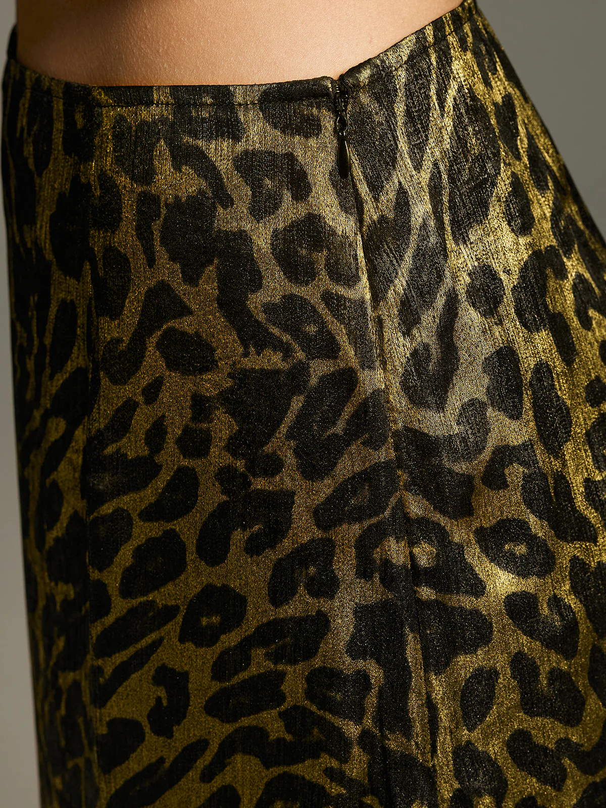 Leopard-Print Lace-Trimmed Midi Skirt - Image 6