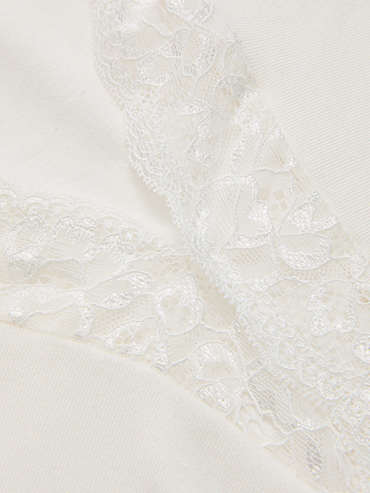 Long-Sleeve Lace Panel Ruched Bodysuit - Image 4
