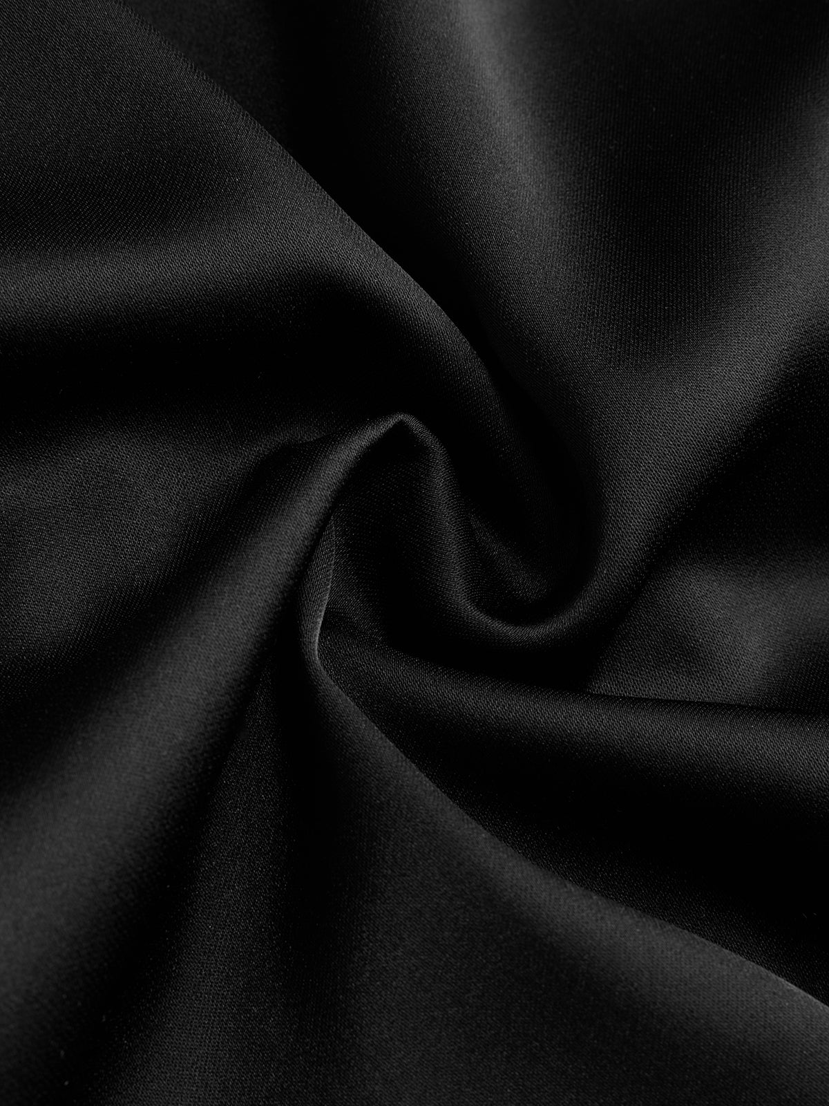 Long Sleeve Lapel Wrap Oversized Satin Shirt - Image 3