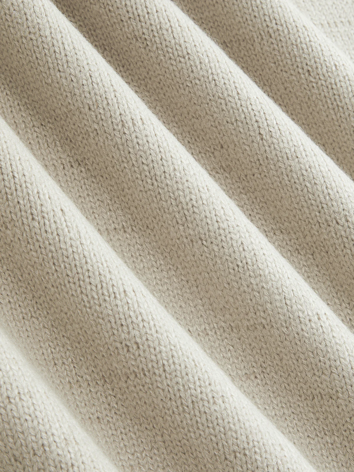 Loose Knit Sweater with Scarf Collar - Image 3