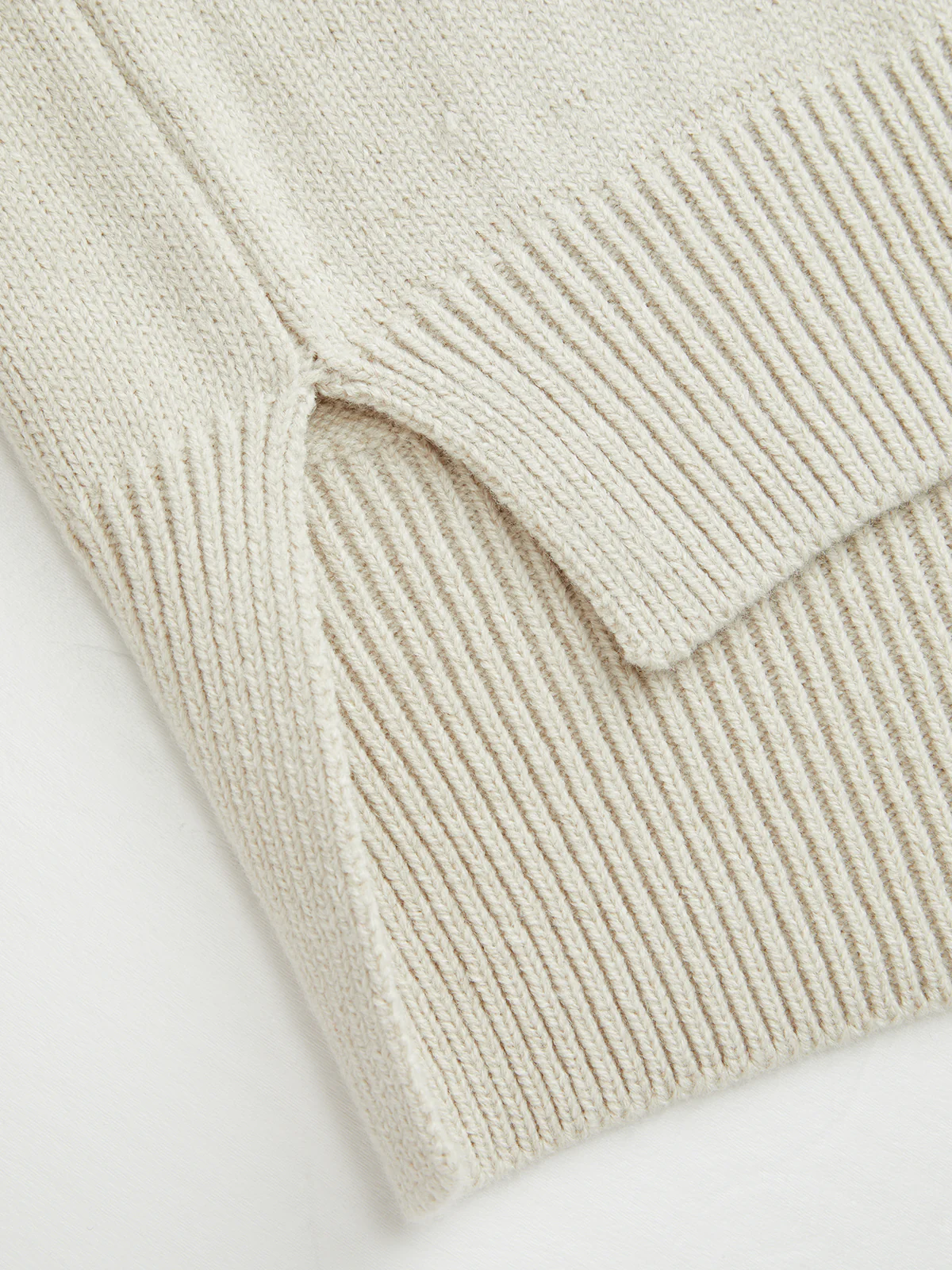 Loose Knit Sweater with Scarf Collar - Image 4
