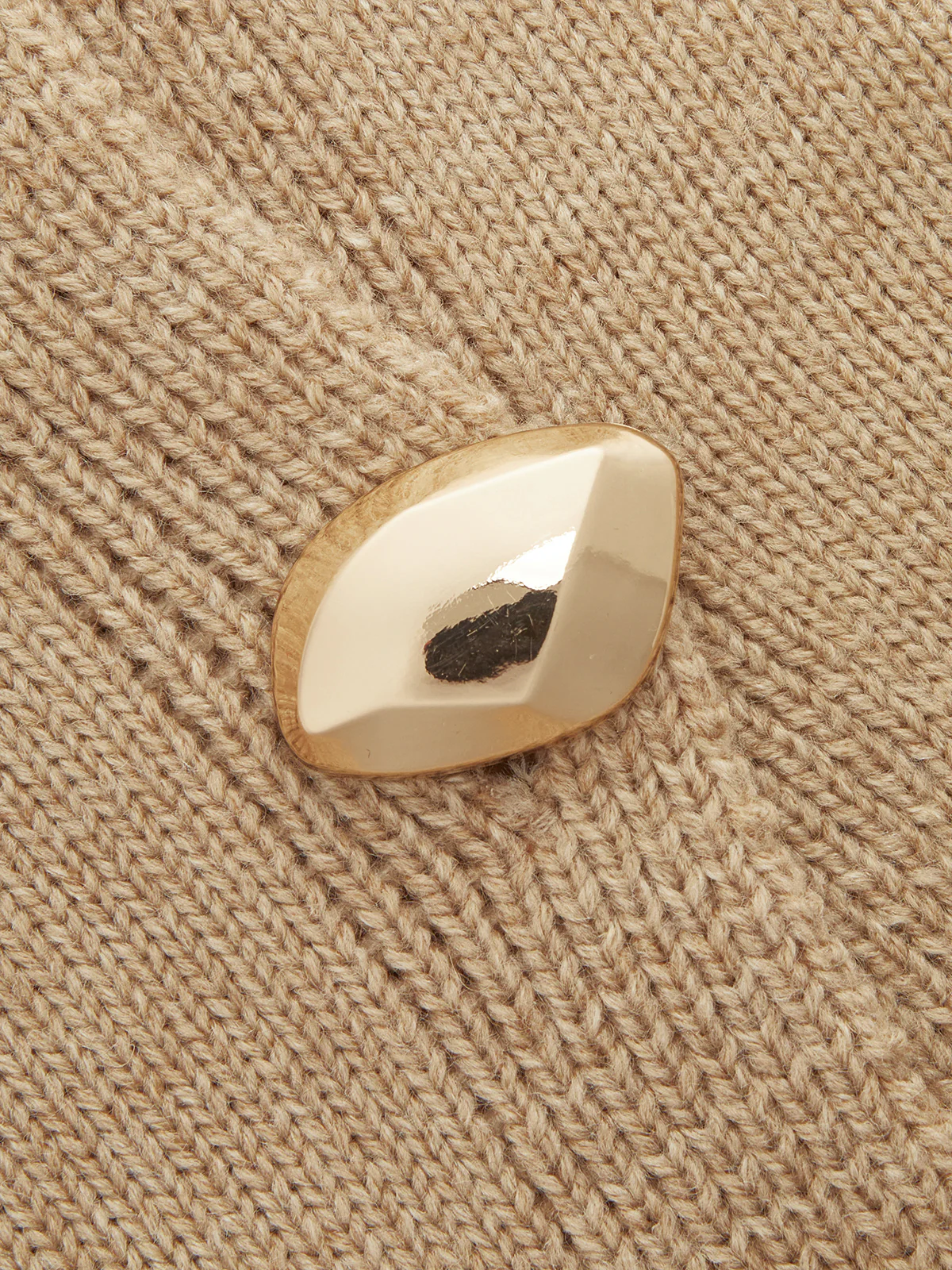 Metal Button Wool Blend Sweater Vest - Image 5