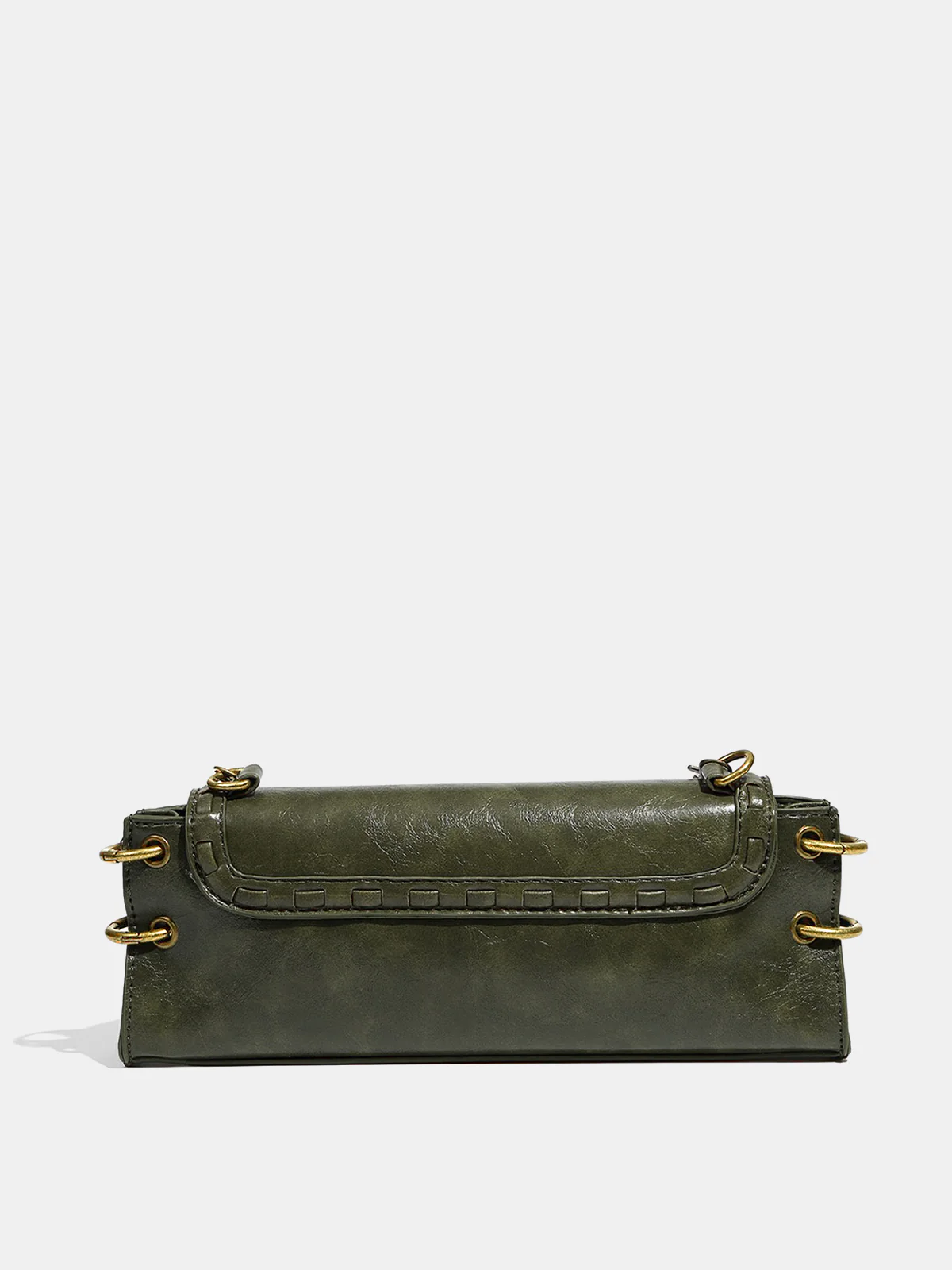 Metal Clasp Chain Crossbody Bag - Image 3
