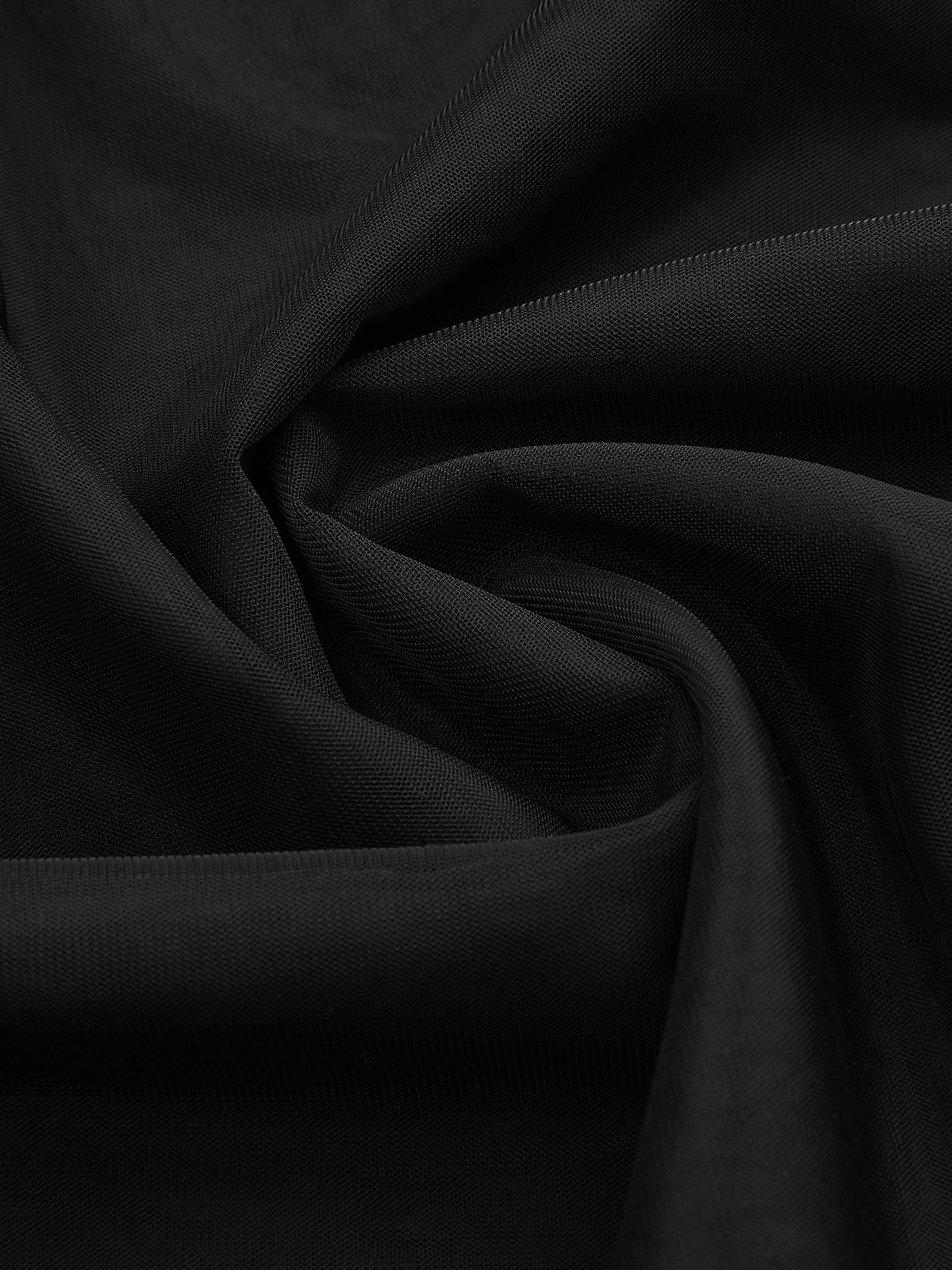Metal Detail Tiered Mesh Belted Midi Skirt - Image 3