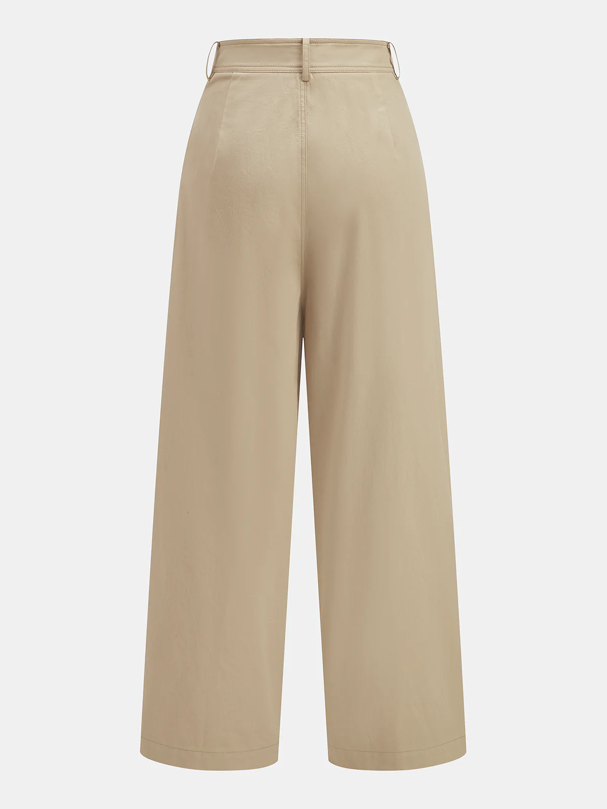 Mid-Waist Drawstring Wide-Leg Pants - Image 2
