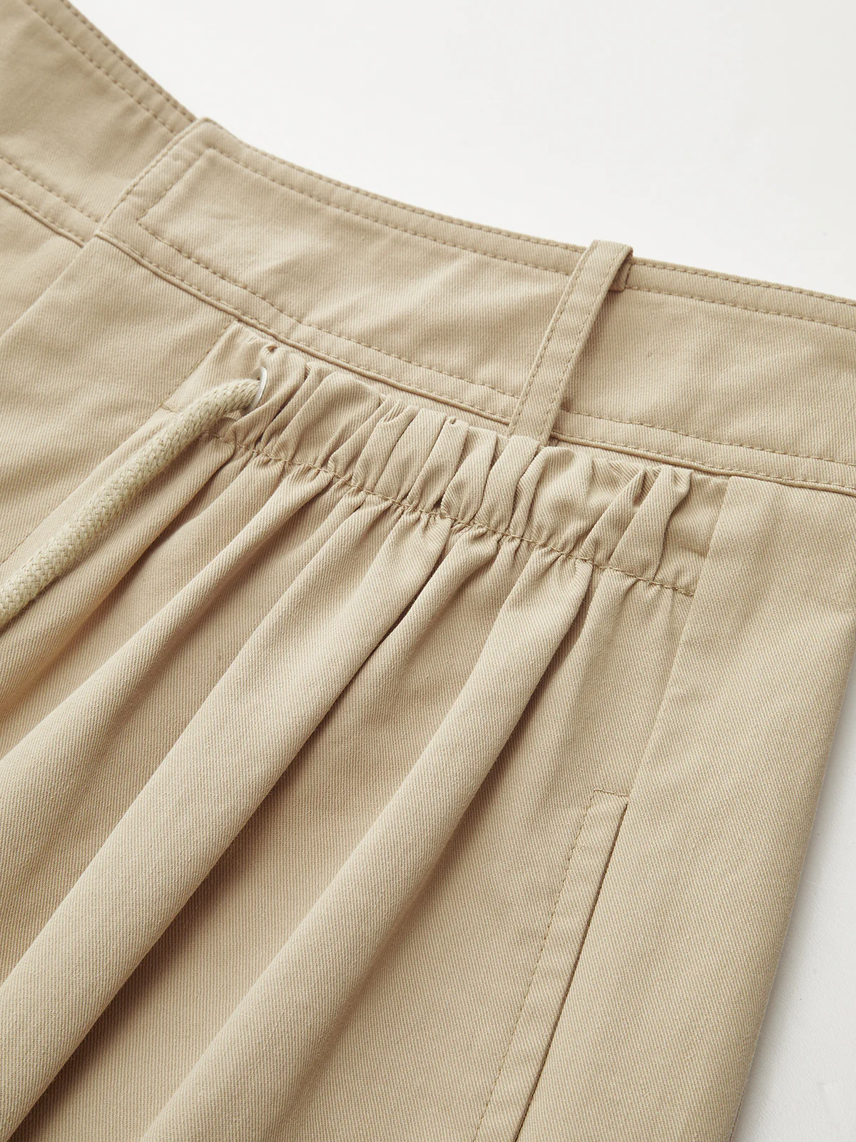 Mid-Waist Drawstring Wide-Leg Pants - Image 4