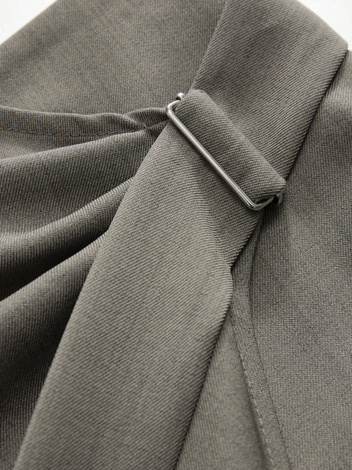 Mid-Waist Wrap-Front Wide-Leg Pants - Image 4