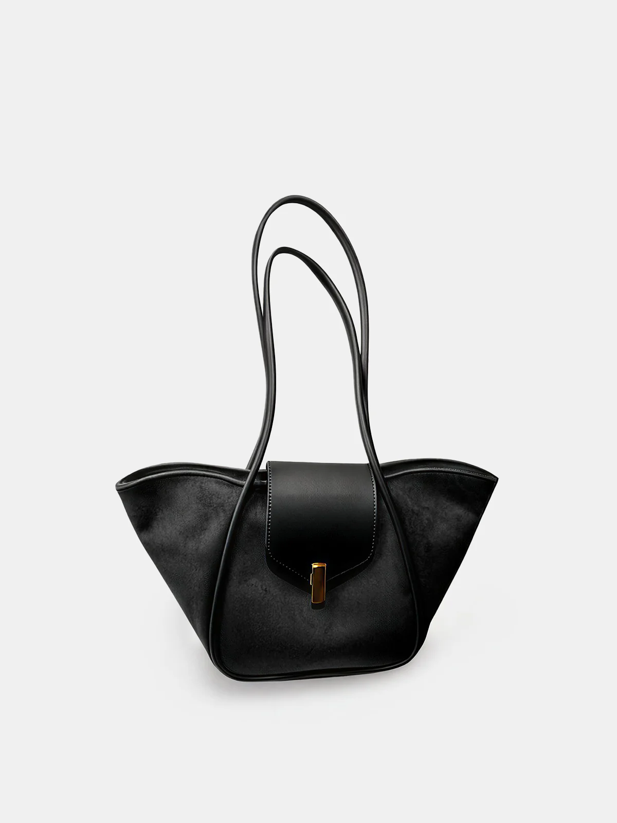 Minimalist Flap Clasp Shoulder Bag - Image 3