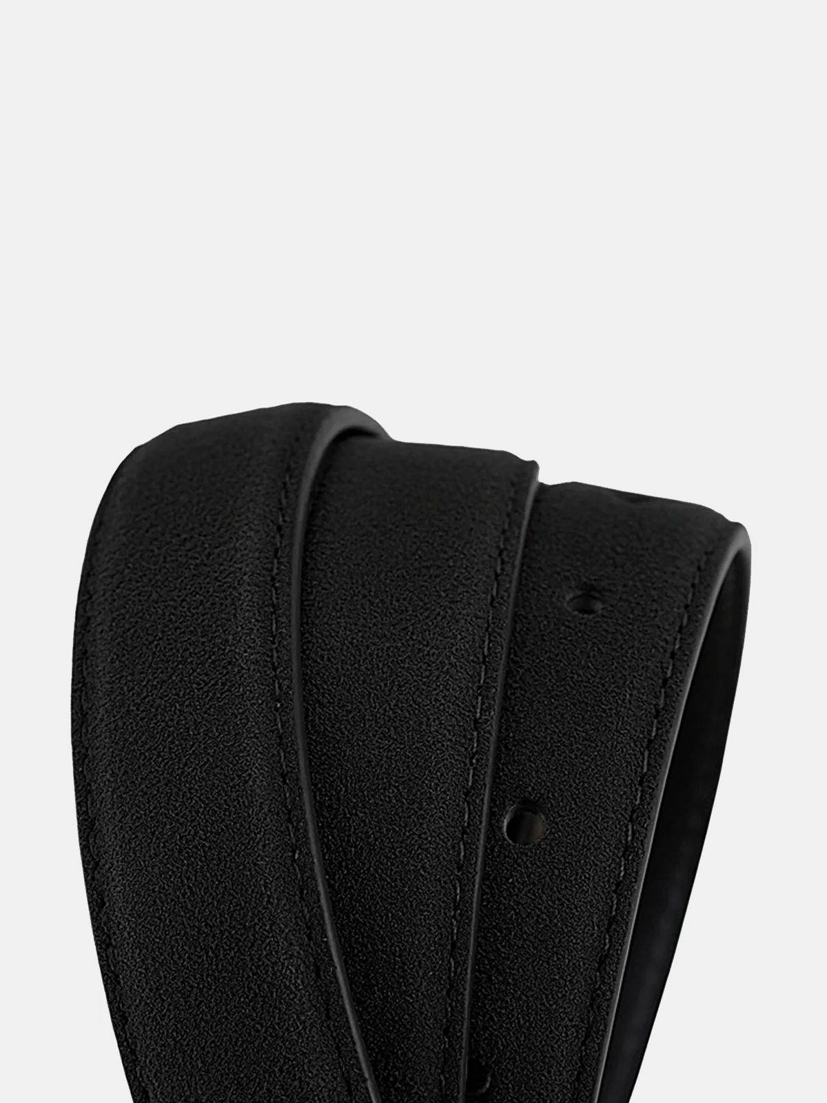 Multi-Bar Buckle Leather Belt - Image 3