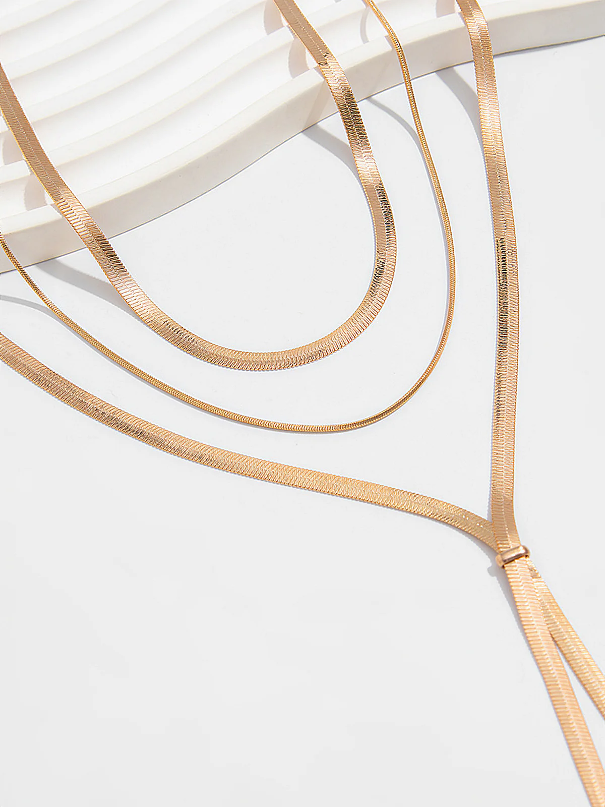 Multi-Layer Lariat Necklace - Image 3
