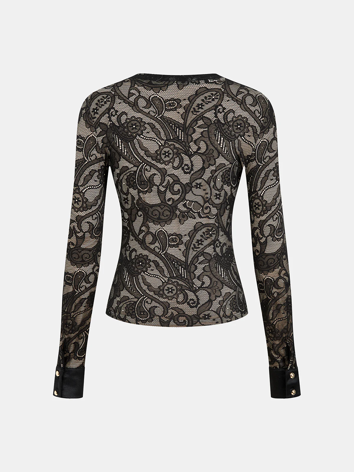 Paisley Lace Long-Sleeve Top - Image 2