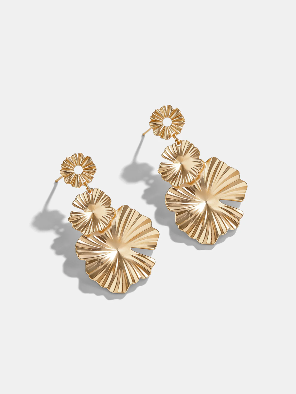 Petal-Inspired Layered Earrings - Image 4