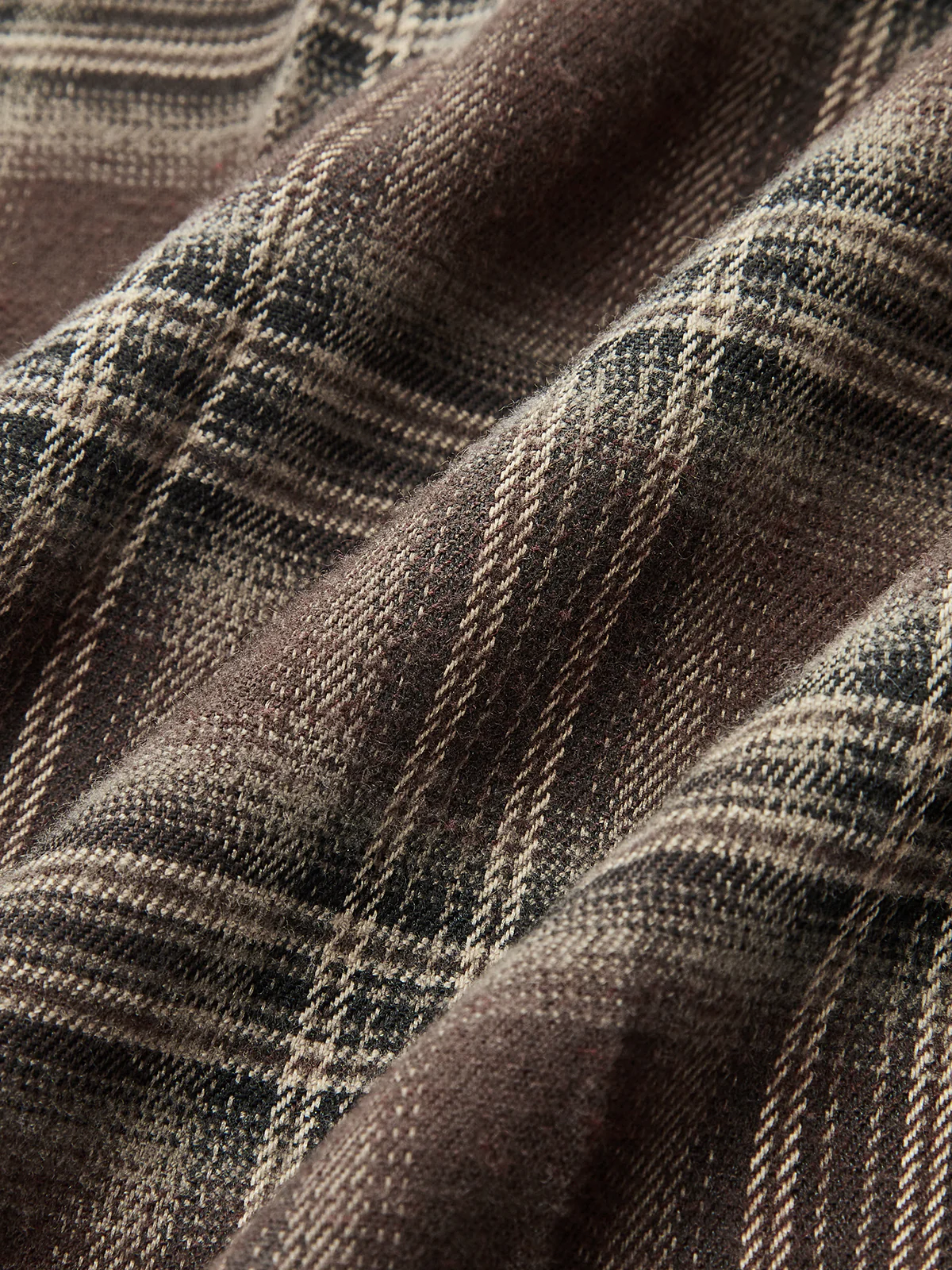 Plaid Asymmetric Pleated Maxi Skirt - Image 4
