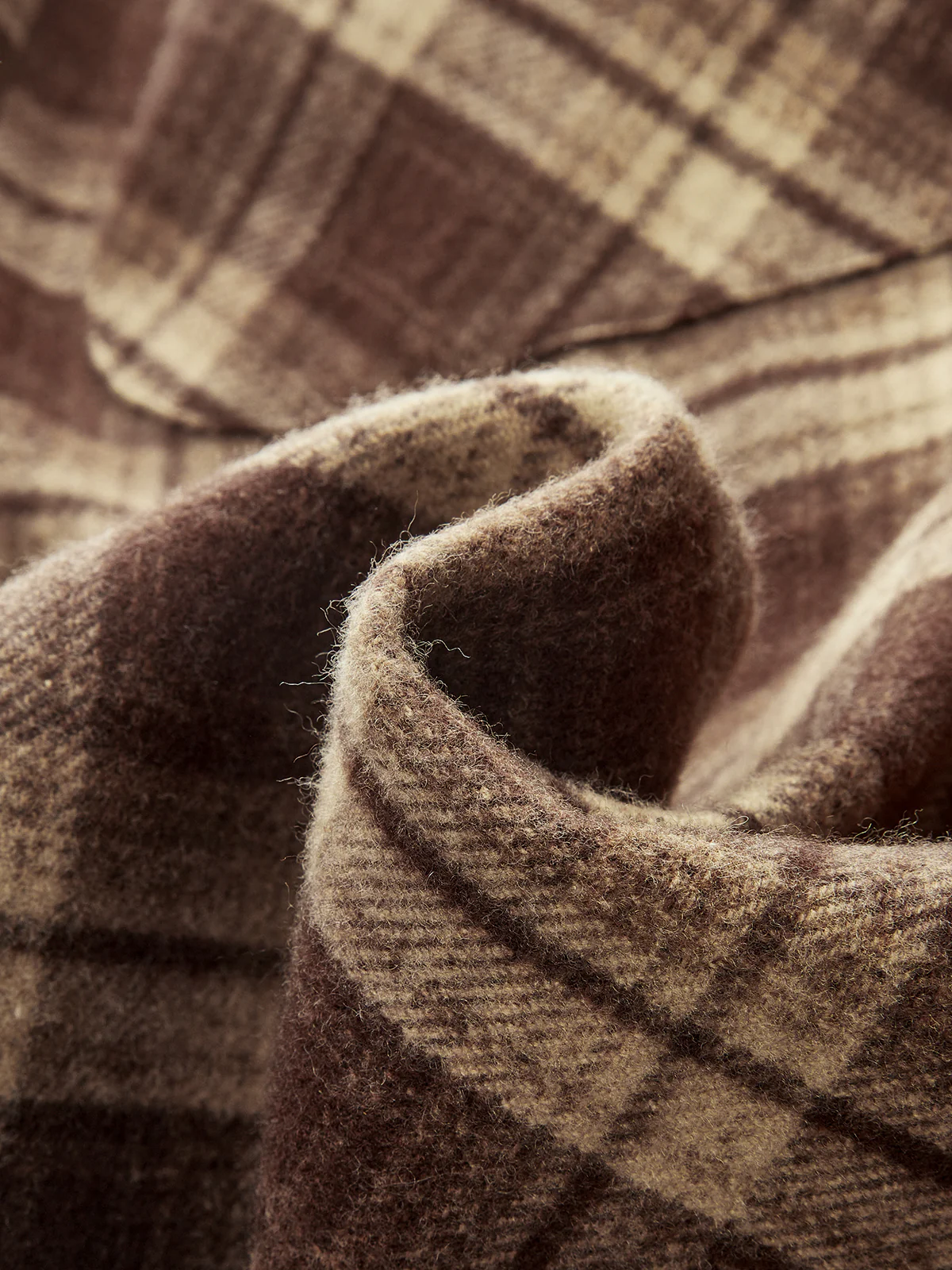 Plaid Belted Trench Coat - Image 3