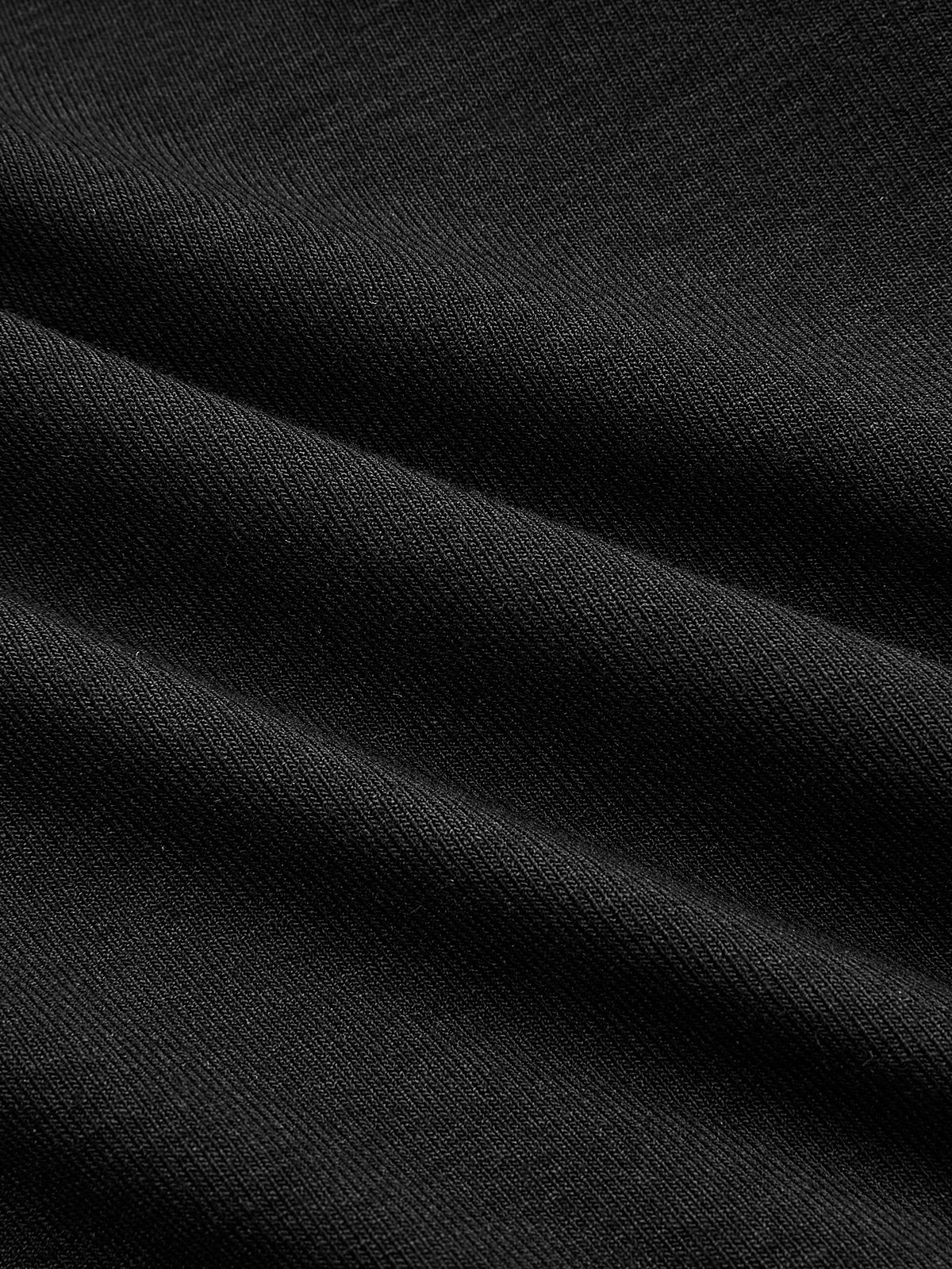 Pleated Faux Leather Panel Long-Sleeve Dress - Image 3