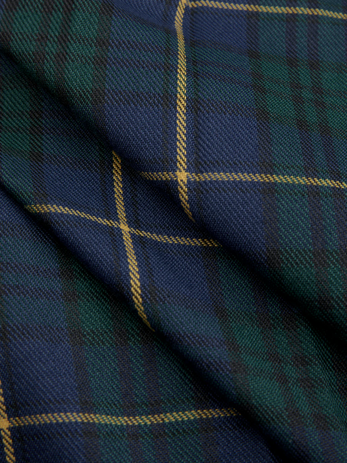 Pleated Plaid Buckle Maxi Skirt - Image 4