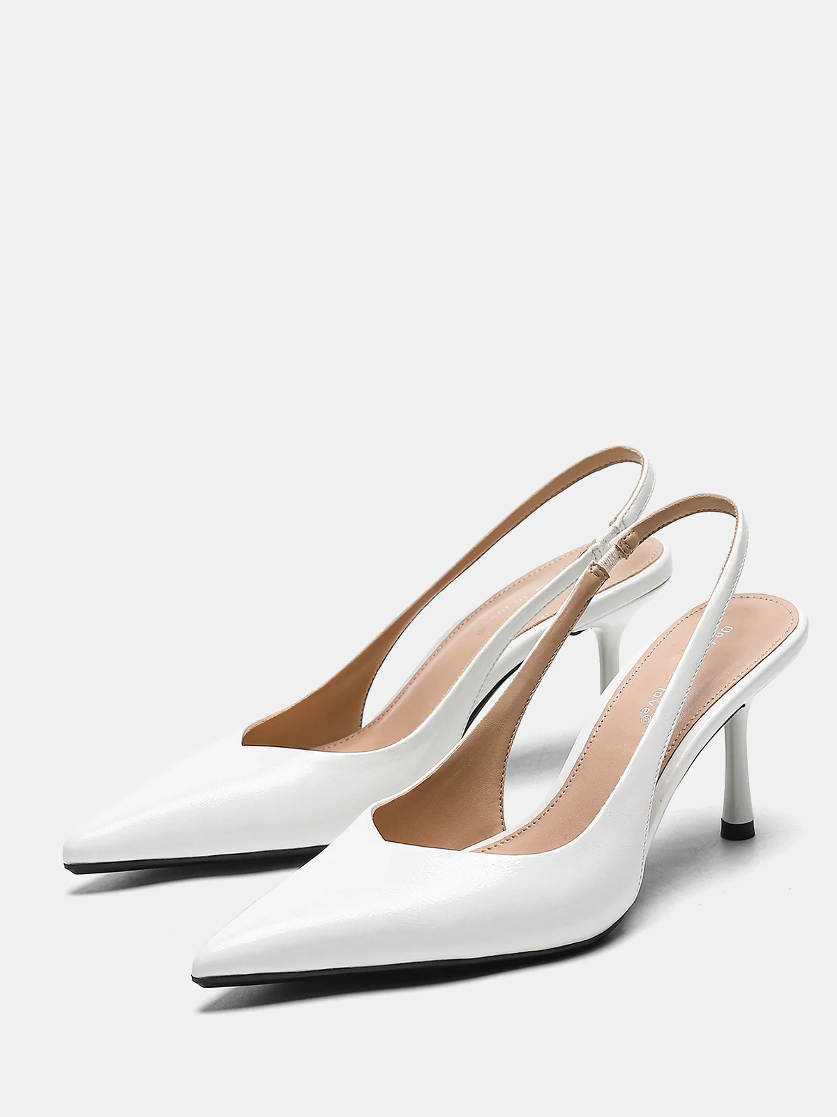 Pointed-Toe Slingback Stiletto Heels - Image 2