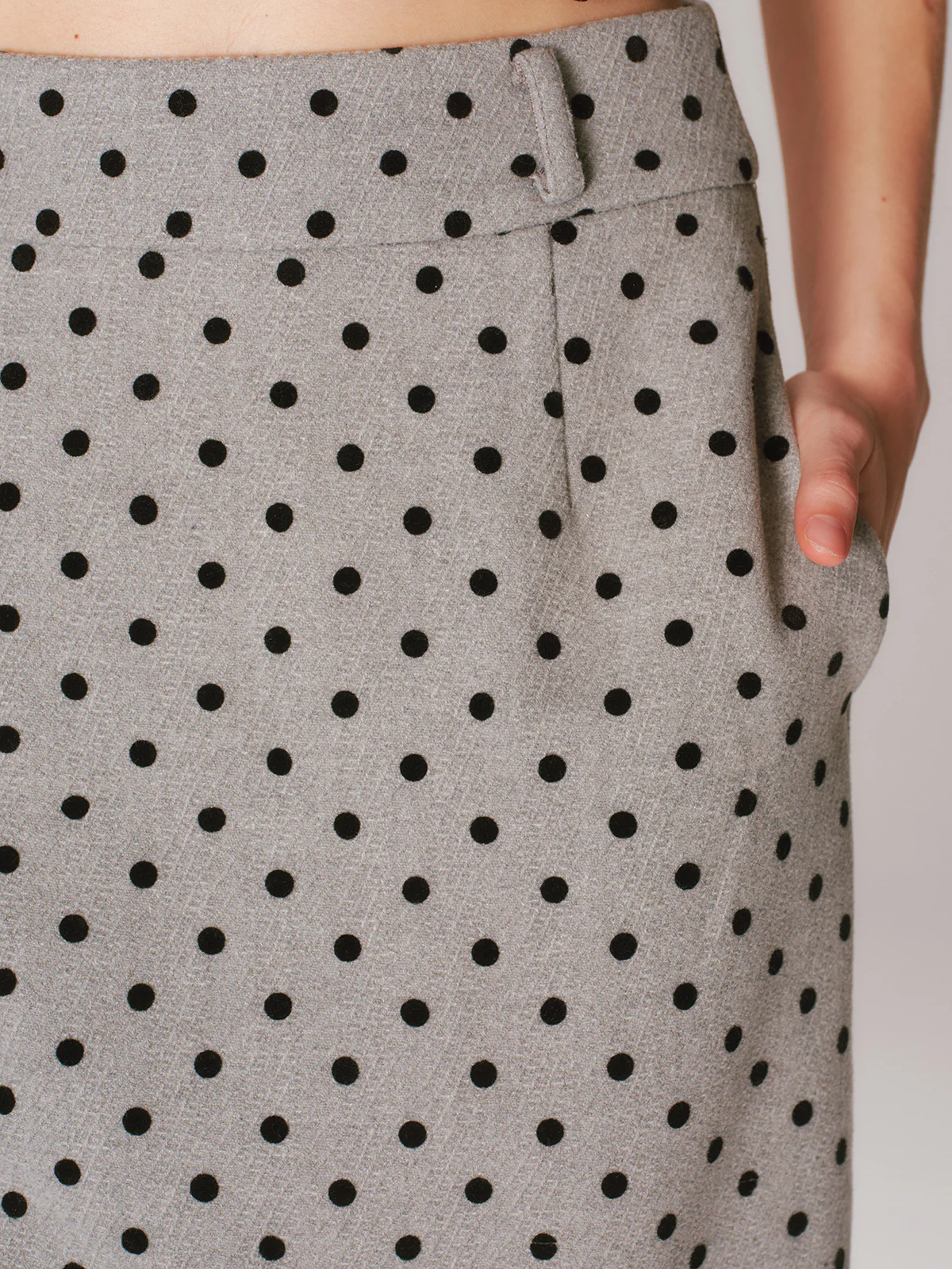 Polka Dot A-Line Mini Skirt - Image 5