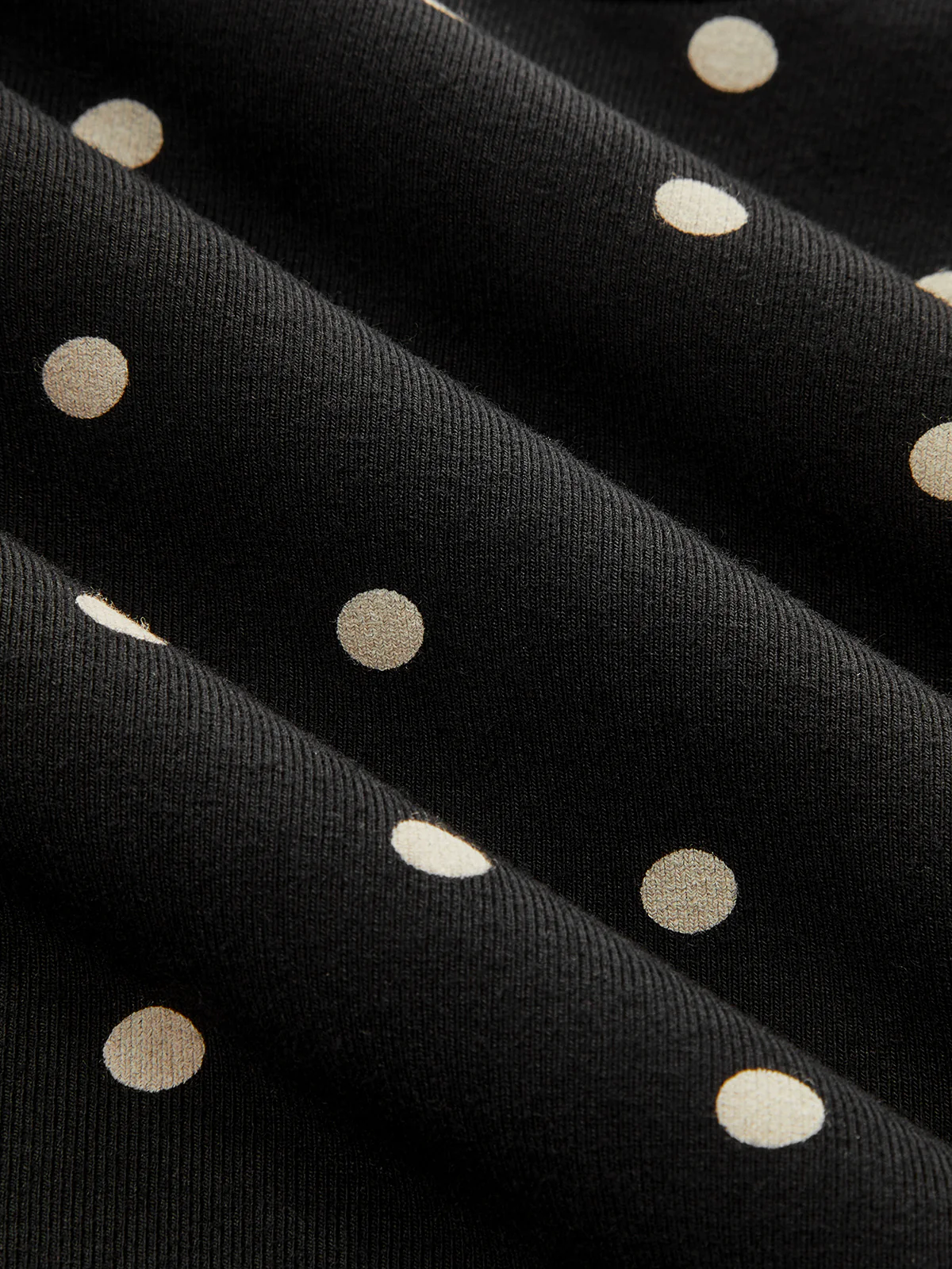 Polka Dot Batwing Cinched Waist Top - Image 3