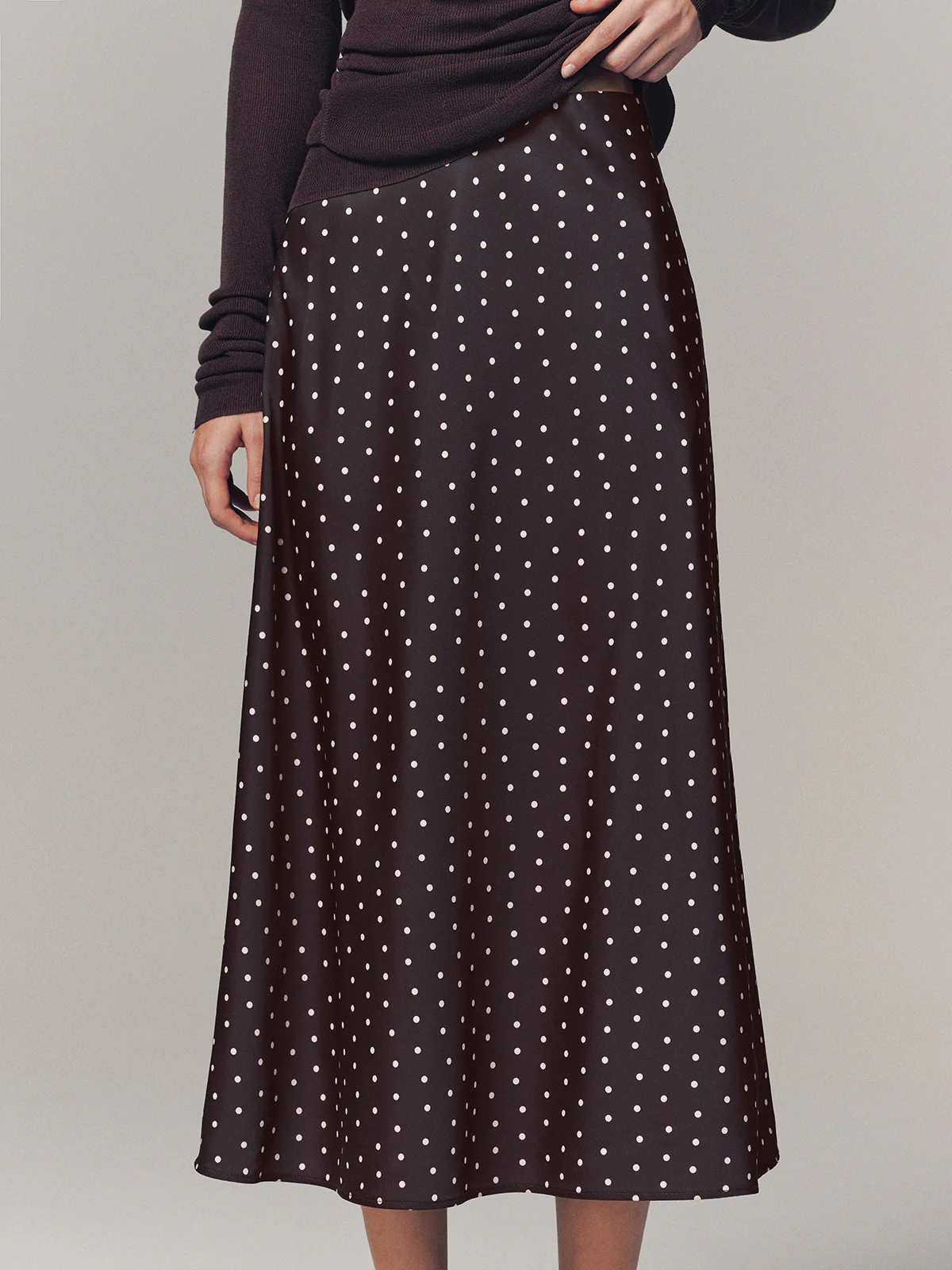 Polka Dot Maxi Skirt - Image 5