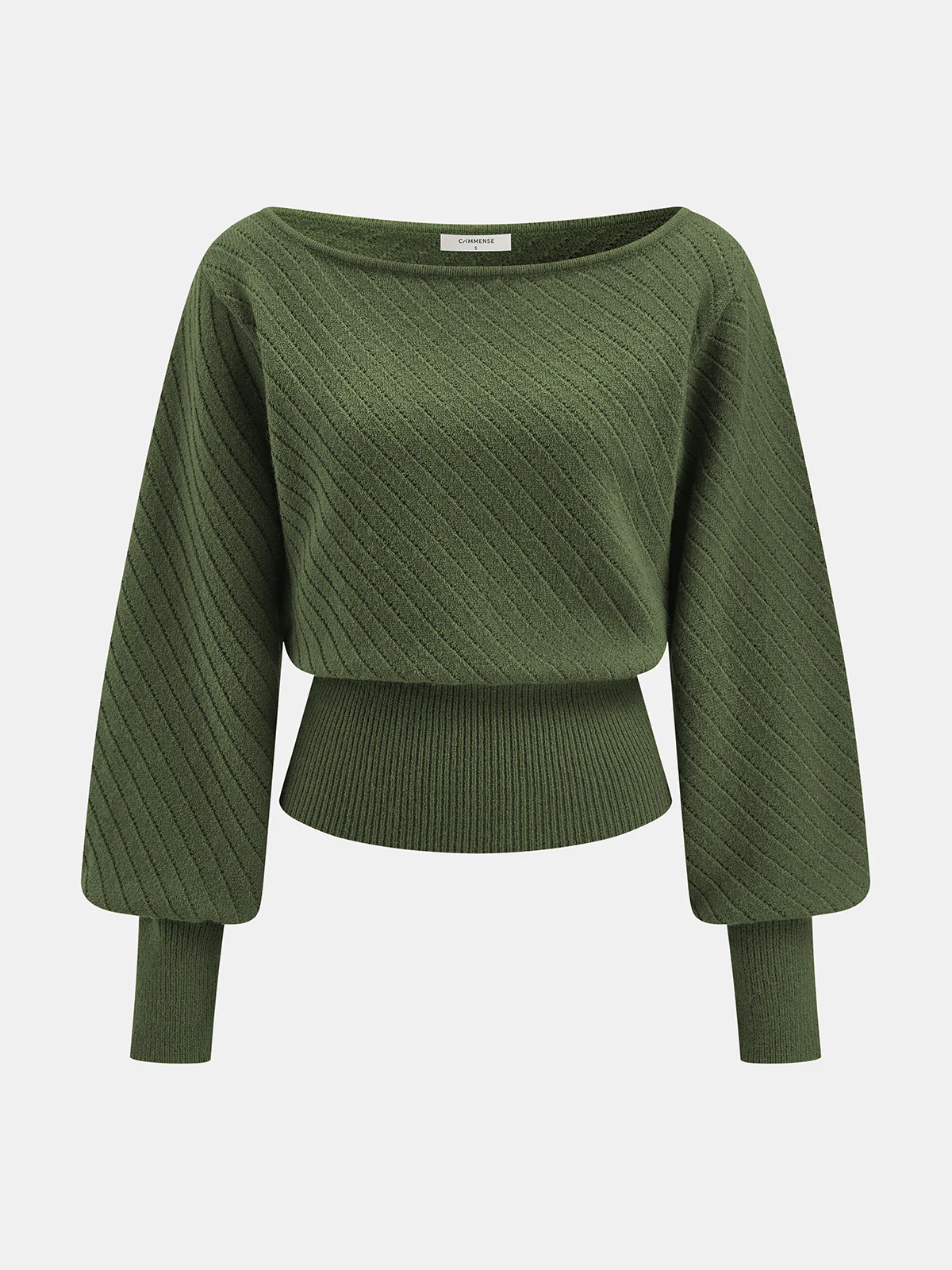 Ribbed Knit Cropped Sweater