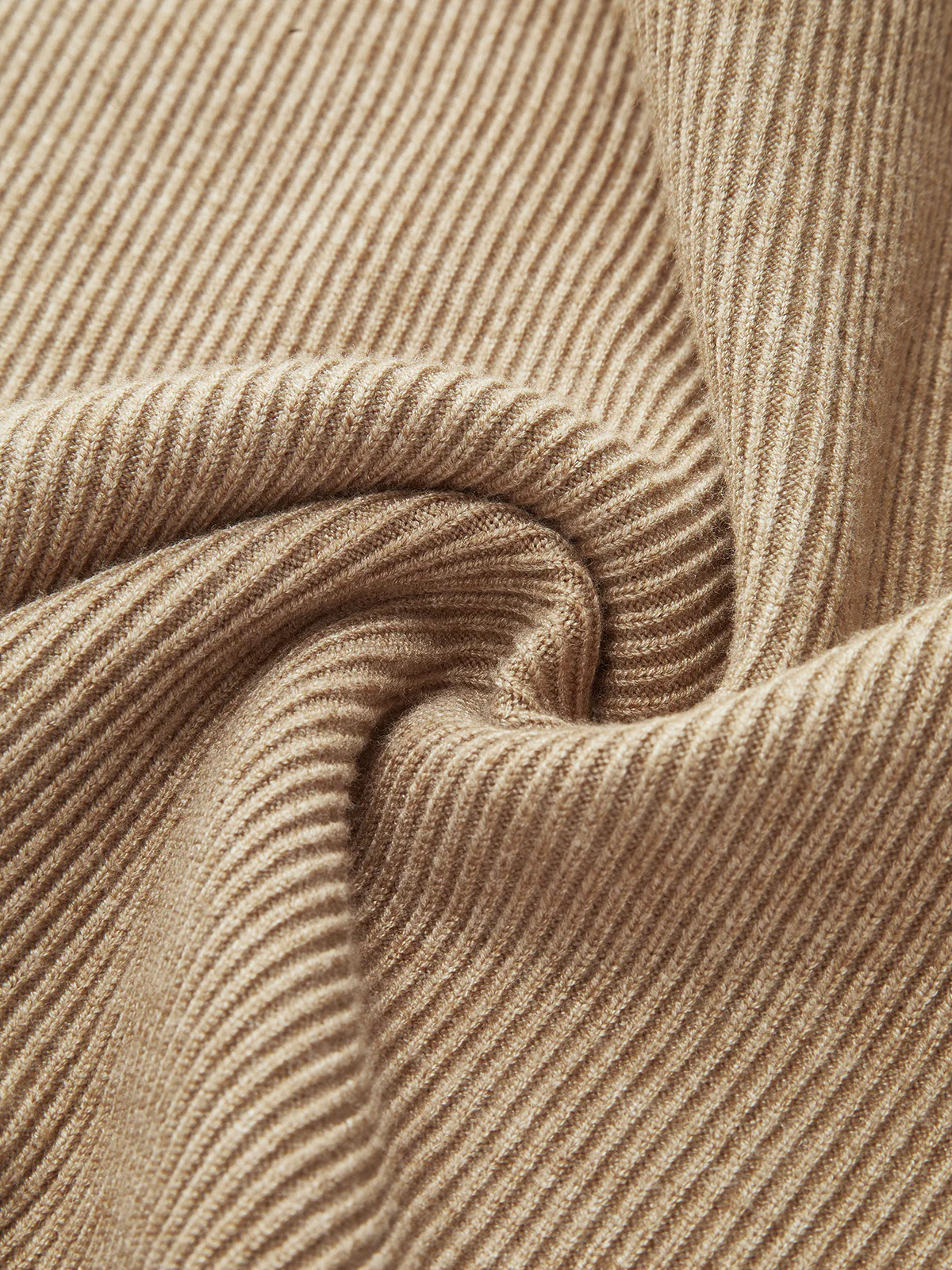 Ribbed Side-Slit Sweater & Midi Skirt Set - Image 7