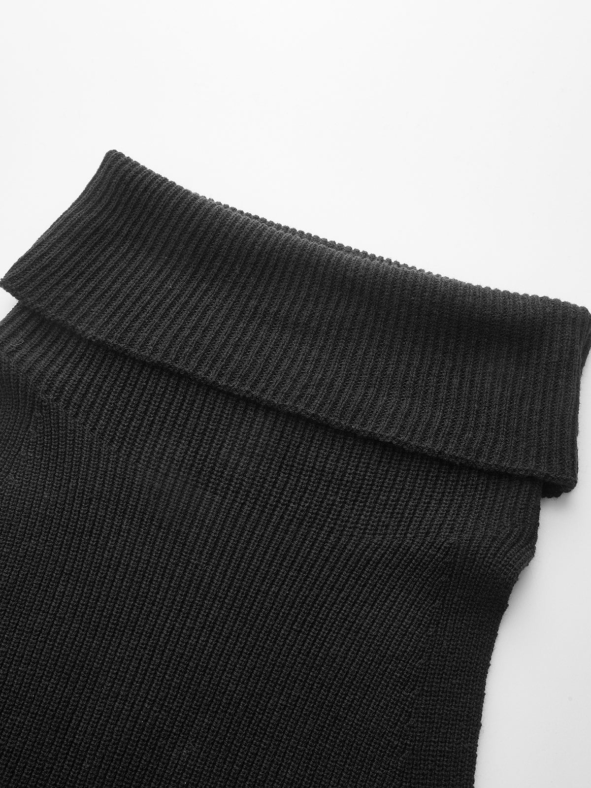 Ribbed Sleeveless Turtleneck Top - Image 4