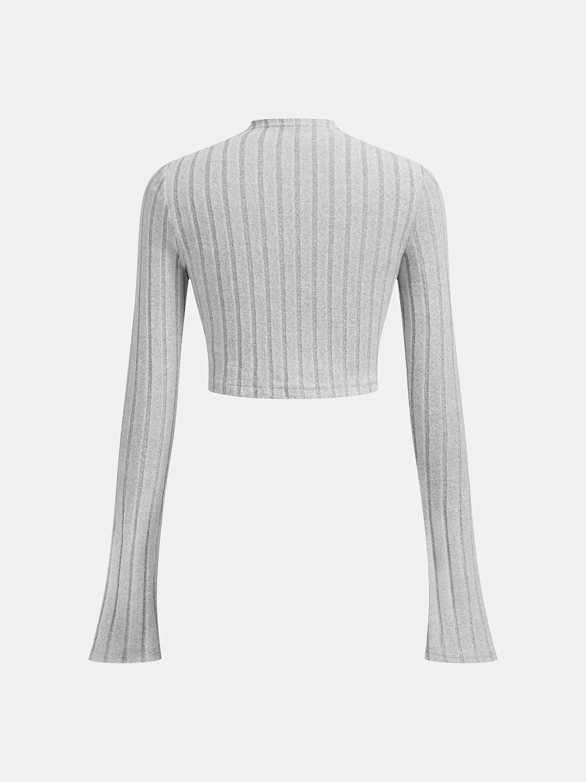 Ribbed Striped Knit Top & Skirt Set - Image 3