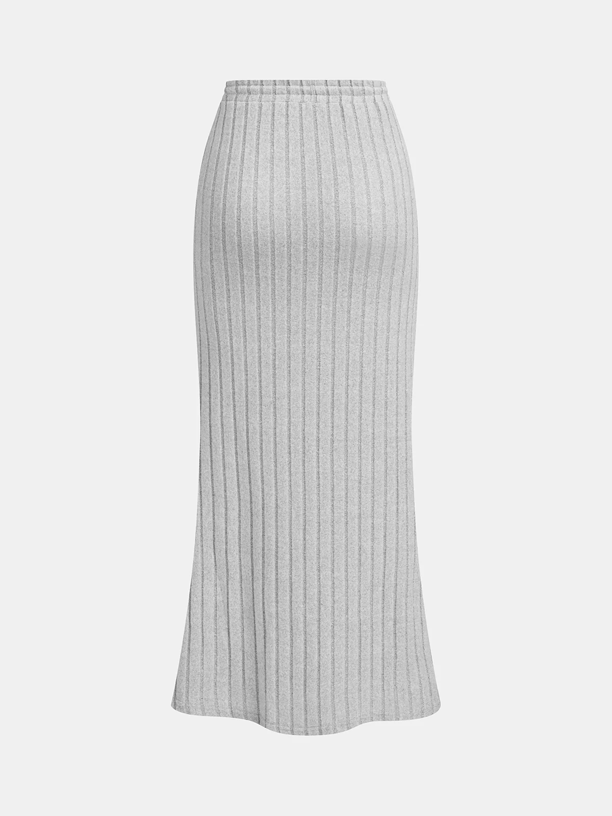 Ribbed Striped Knit Top & Skirt Set - Image 5