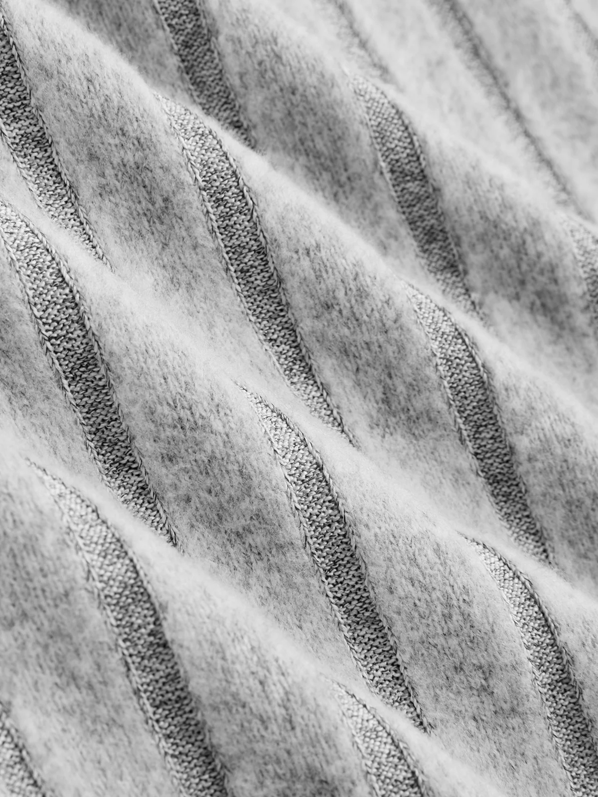 Ribbed Striped Knit Top & Skirt Set - Image 6