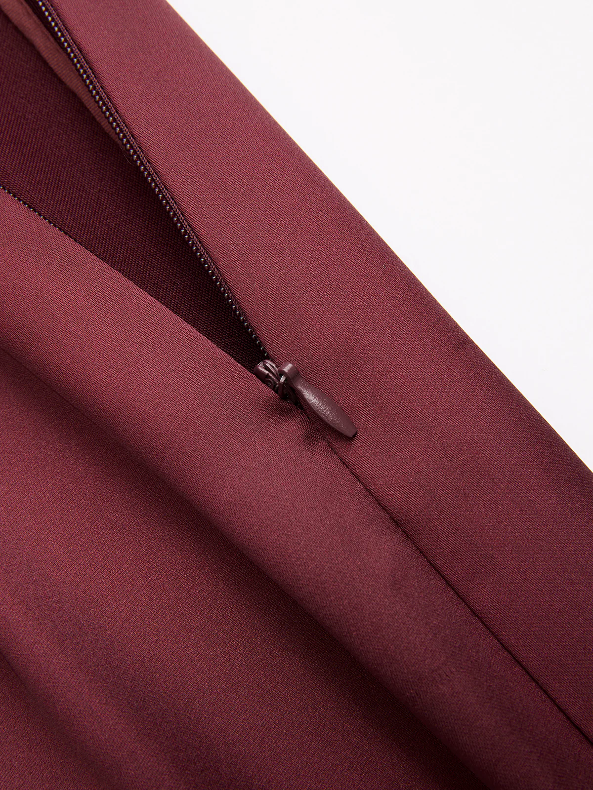 Satin Asymmetrical Midi Skirt - Image 4
