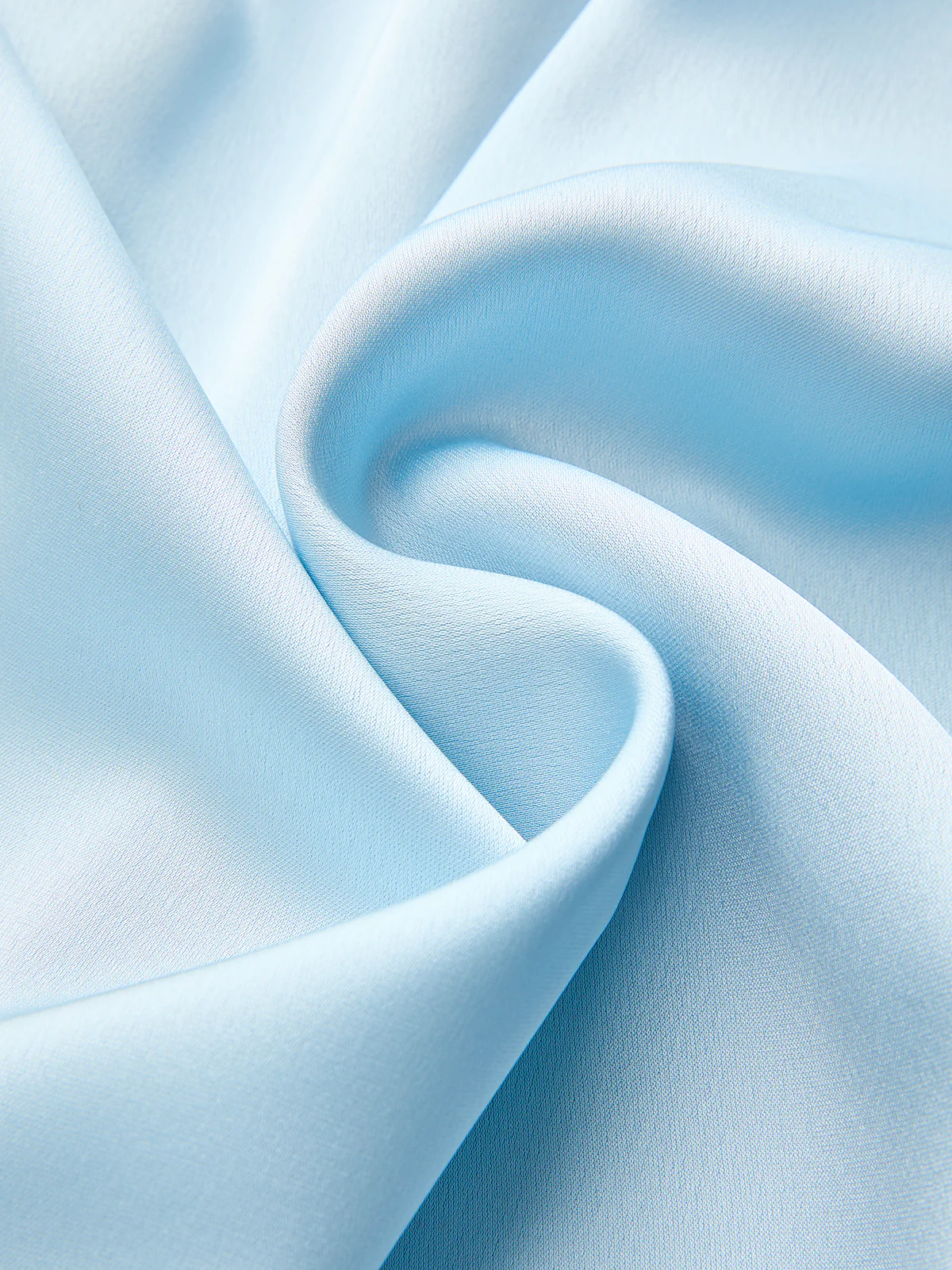 Satin Draped Knot-Waist Blouse - Image 3
