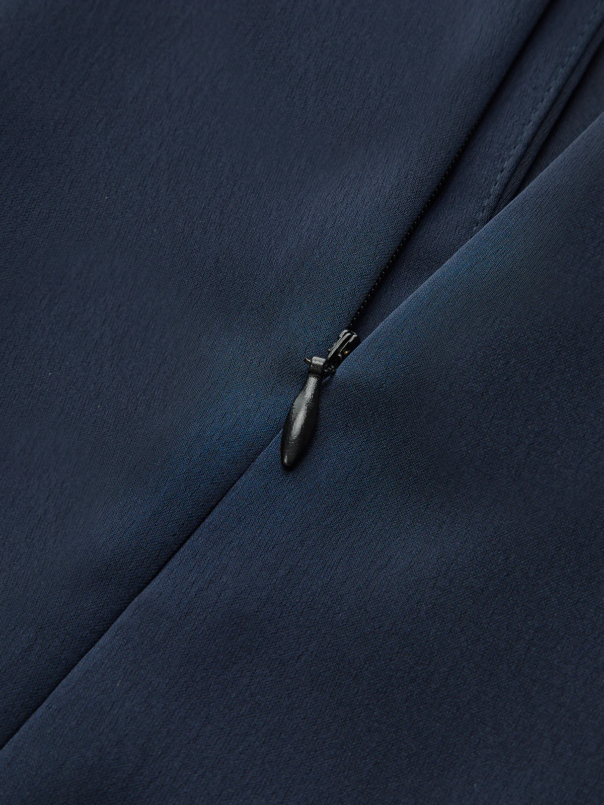 Satin Turtleneck Tie-Waist Mini Dress - Image 3