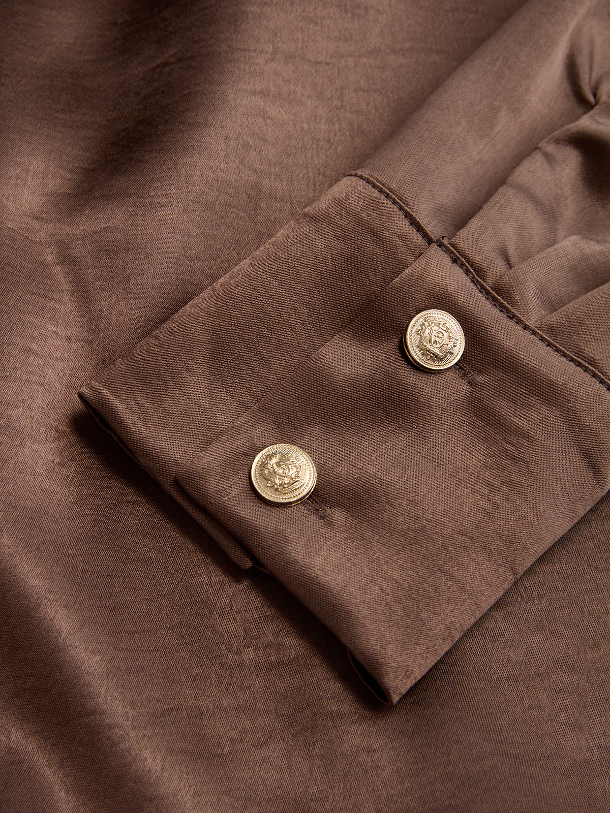 Satin Wrap-Collar Bodysuit Blouse - Image 4