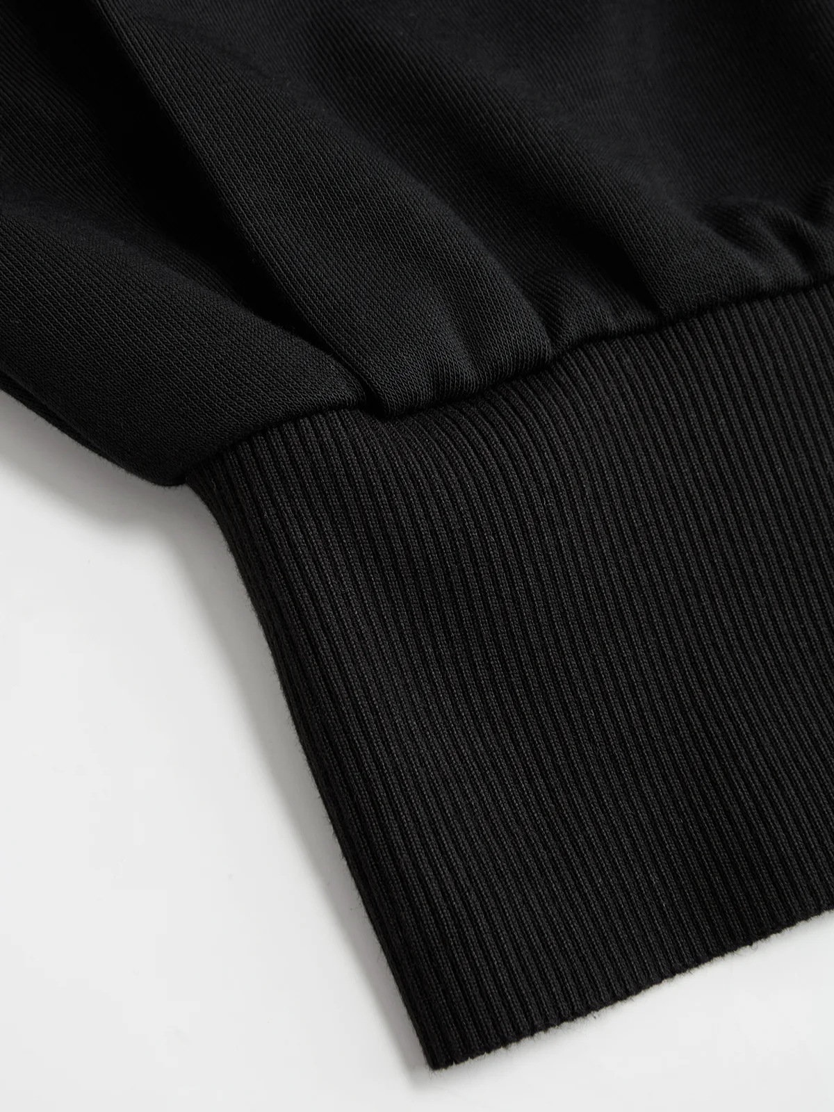 Shoulder-Padded Cinched Long-Sleeve Sweatshirt - Image 4