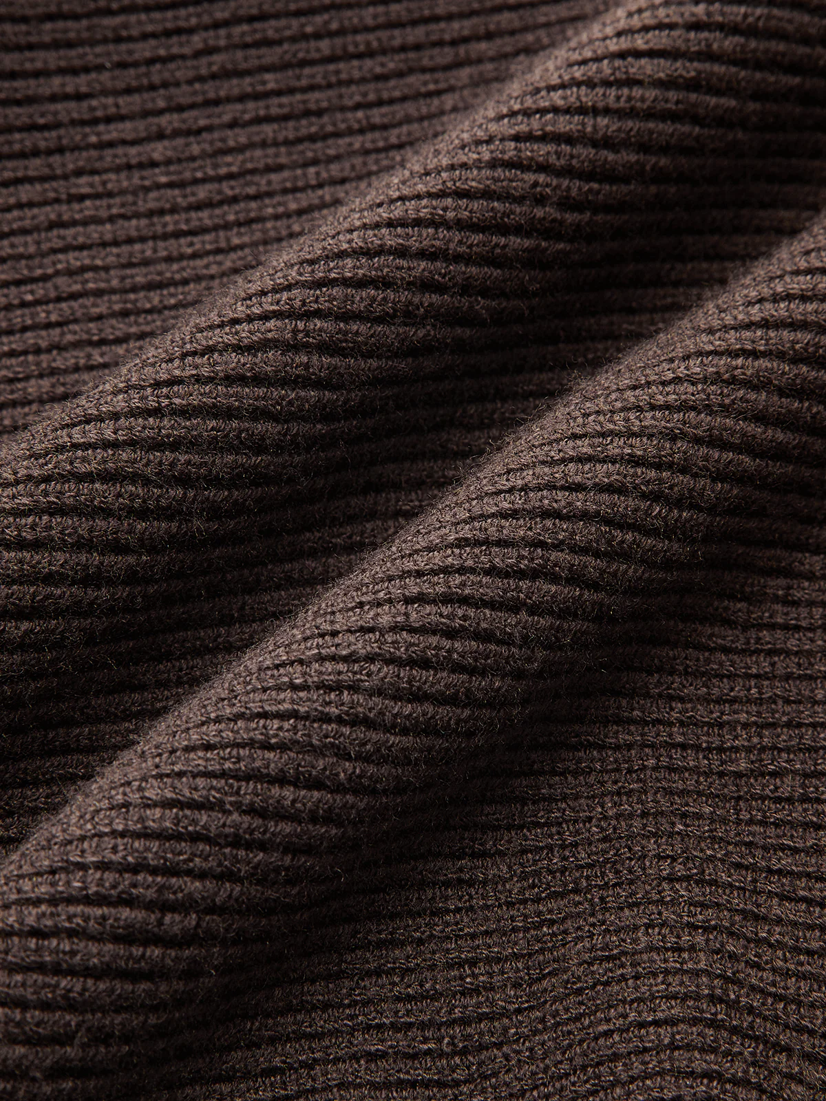 Side Pleats Turtleneck Cinched-Waist Knit Sweater - Image 3