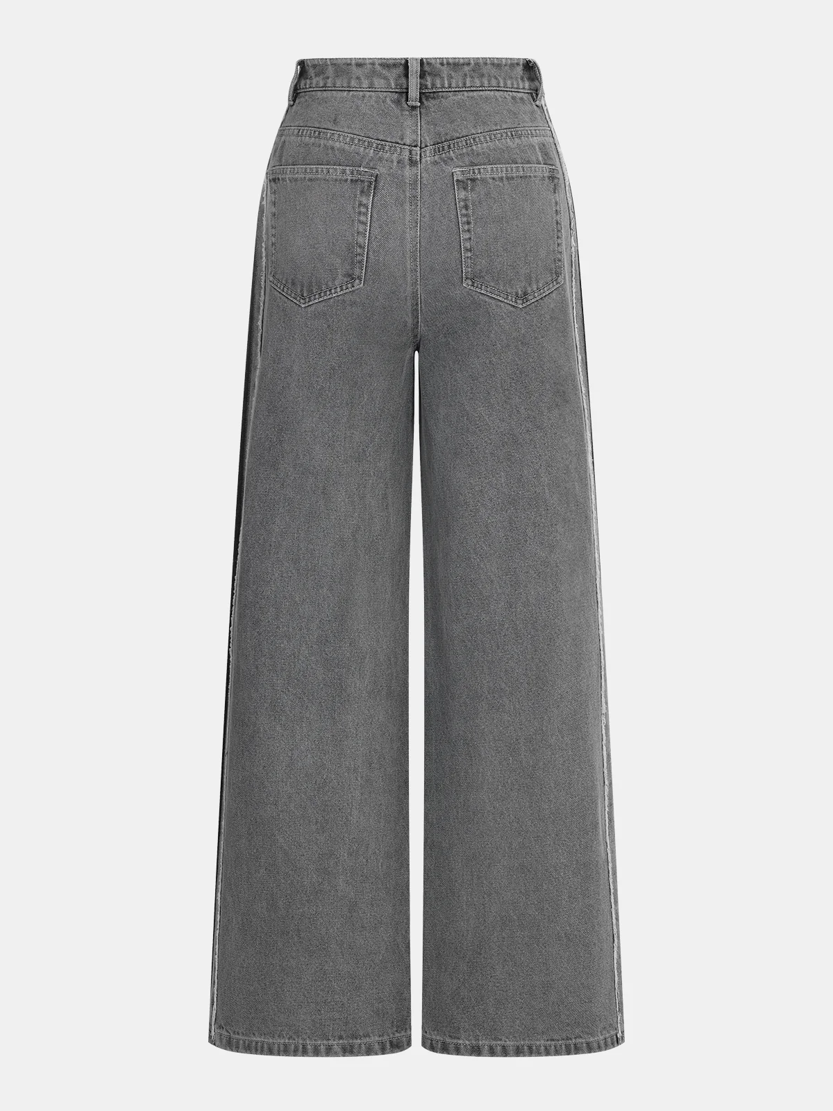 Side Striped Wide-Leg Jeans - Image 3
