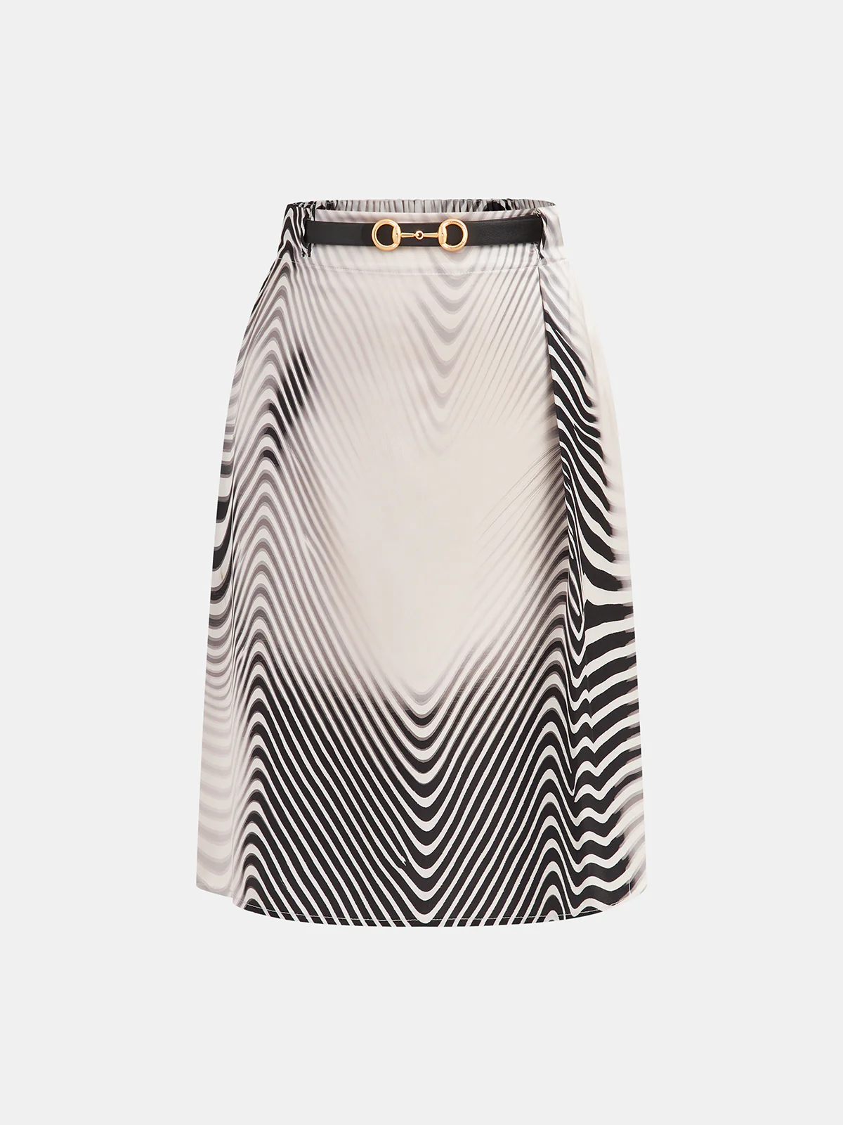 Sleeveless Top & Zebra Print Midi Skirt Set - Image 5
