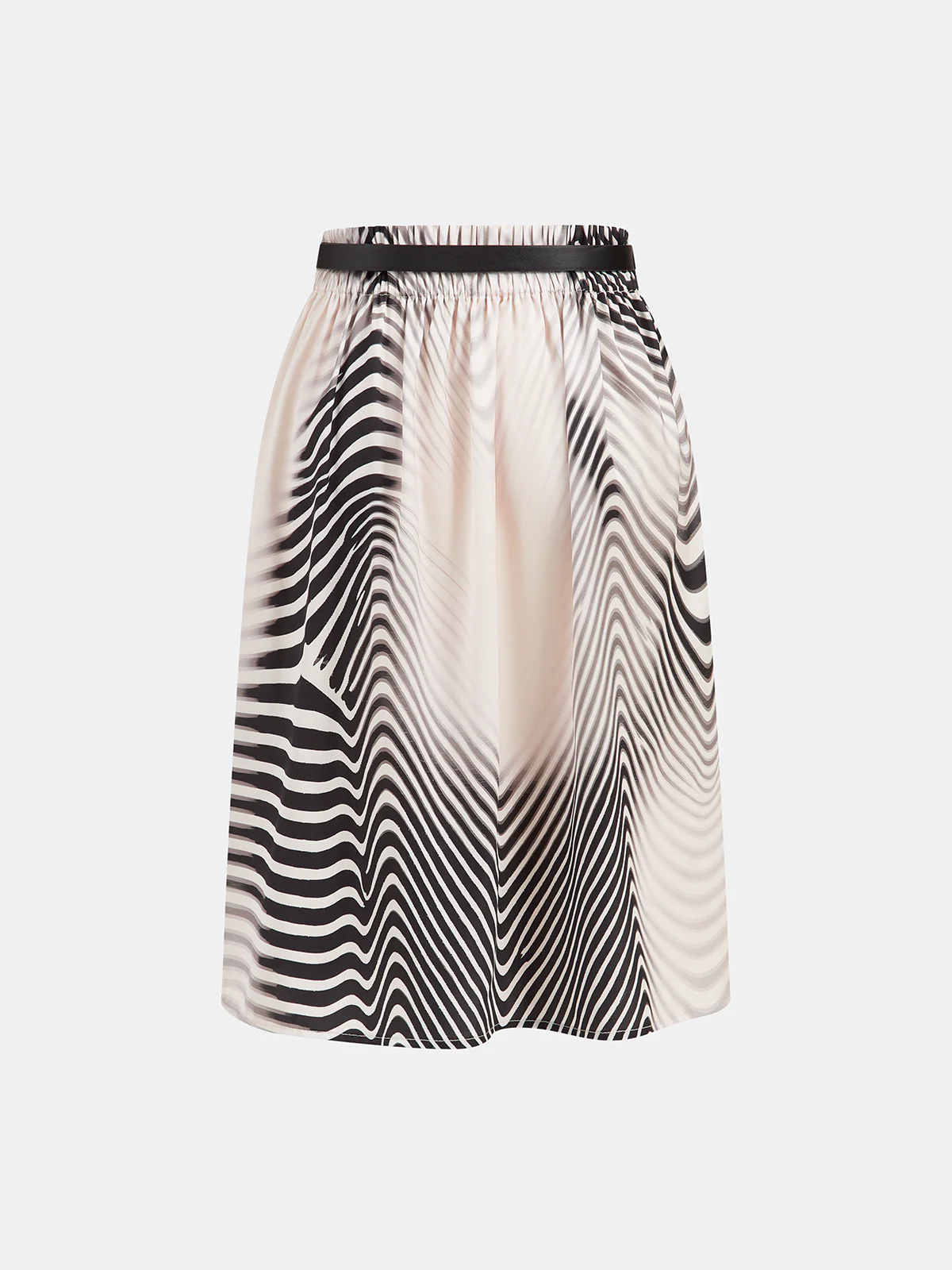 Sleeveless Top & Zebra Print Midi Skirt Set - Image 6