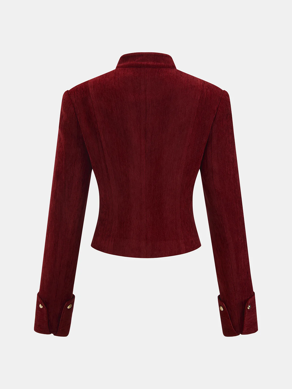Stand Collar Metal Detail Jacket - Image 2