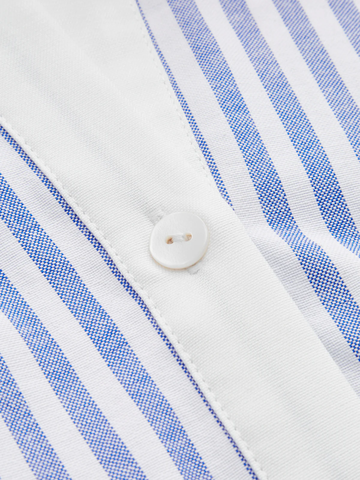 Striped Twisted Short Sleeve Cropped Shirt - Image 4
