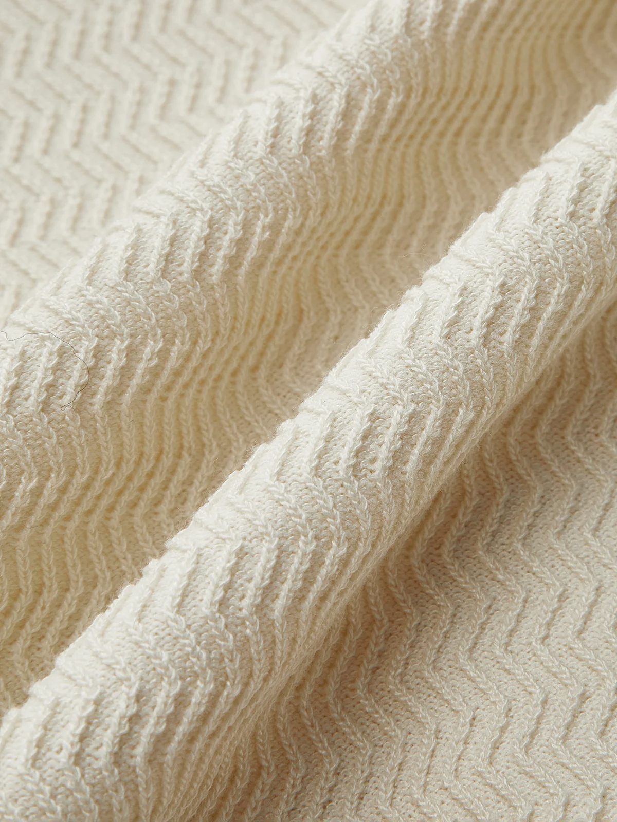 Textured Chevron Knit Pocketed Sweater Co-ords - Image 6