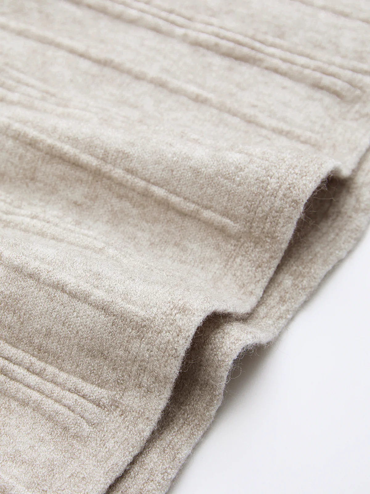 Textured Knit A-Line Midi Skirt - Image 4