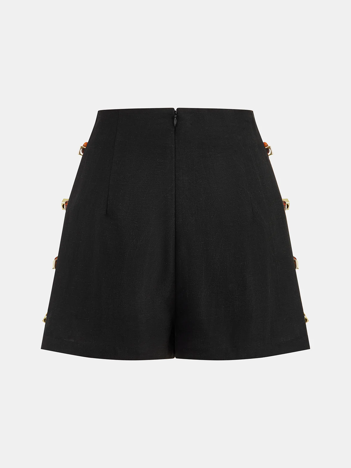 Tortoiseshell Detail Sleeveless Top & Shorts Set - Image 7