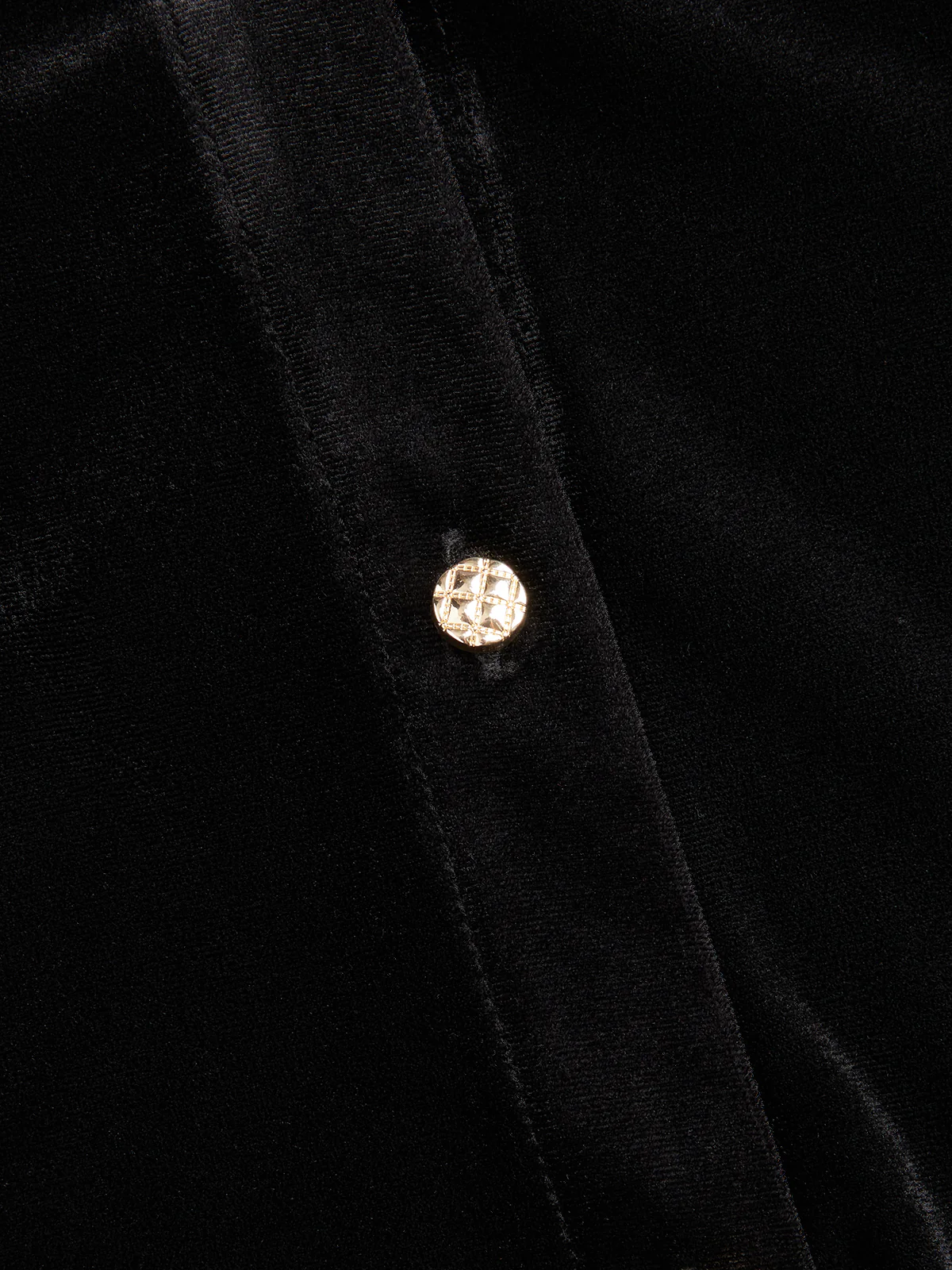 Velvet Collared Button-Front Bodysuit - Image 5
